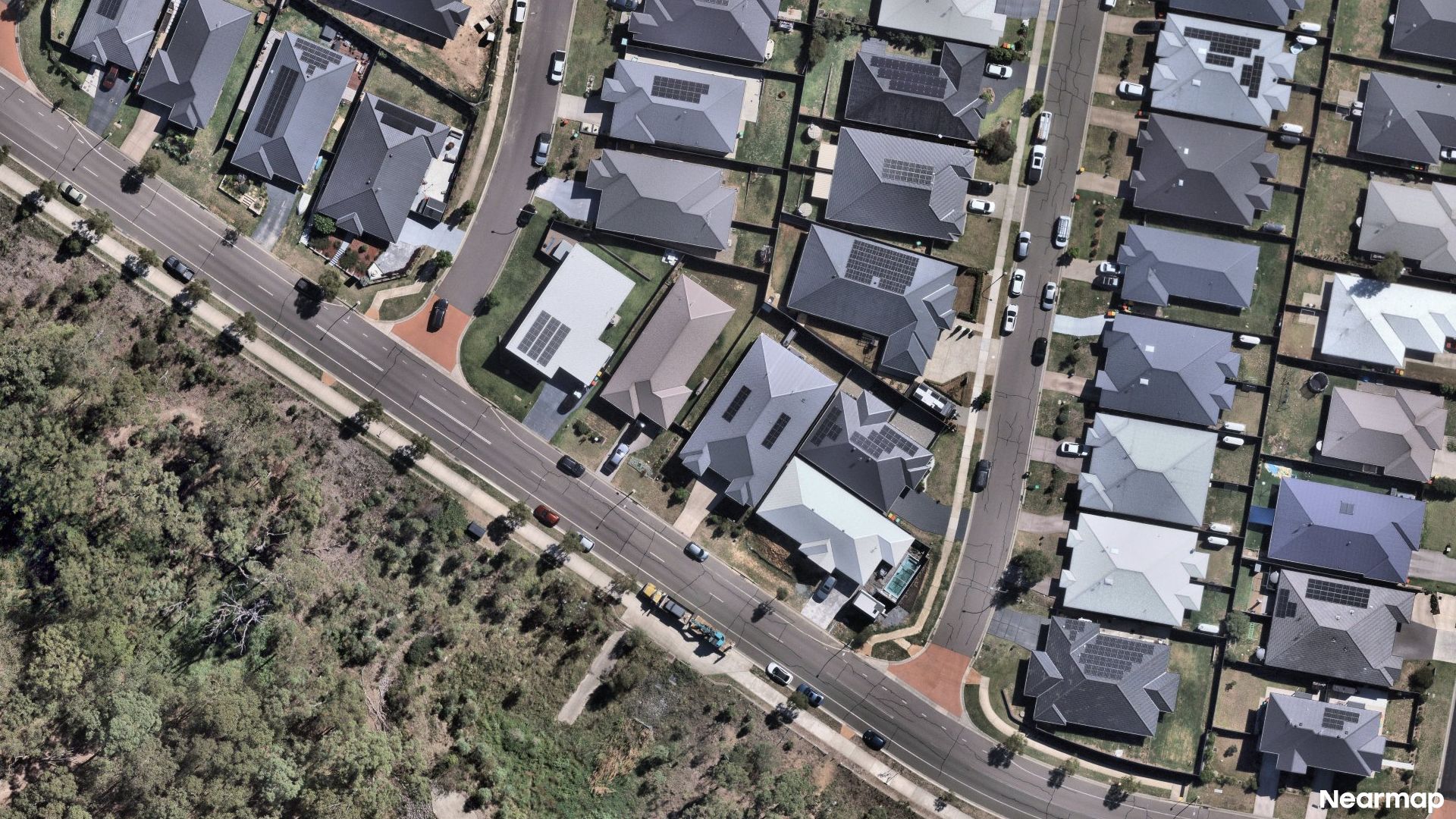 Vertical aerial view