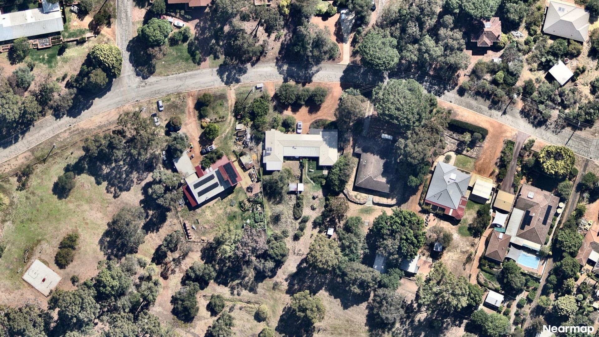Vertical aerial view