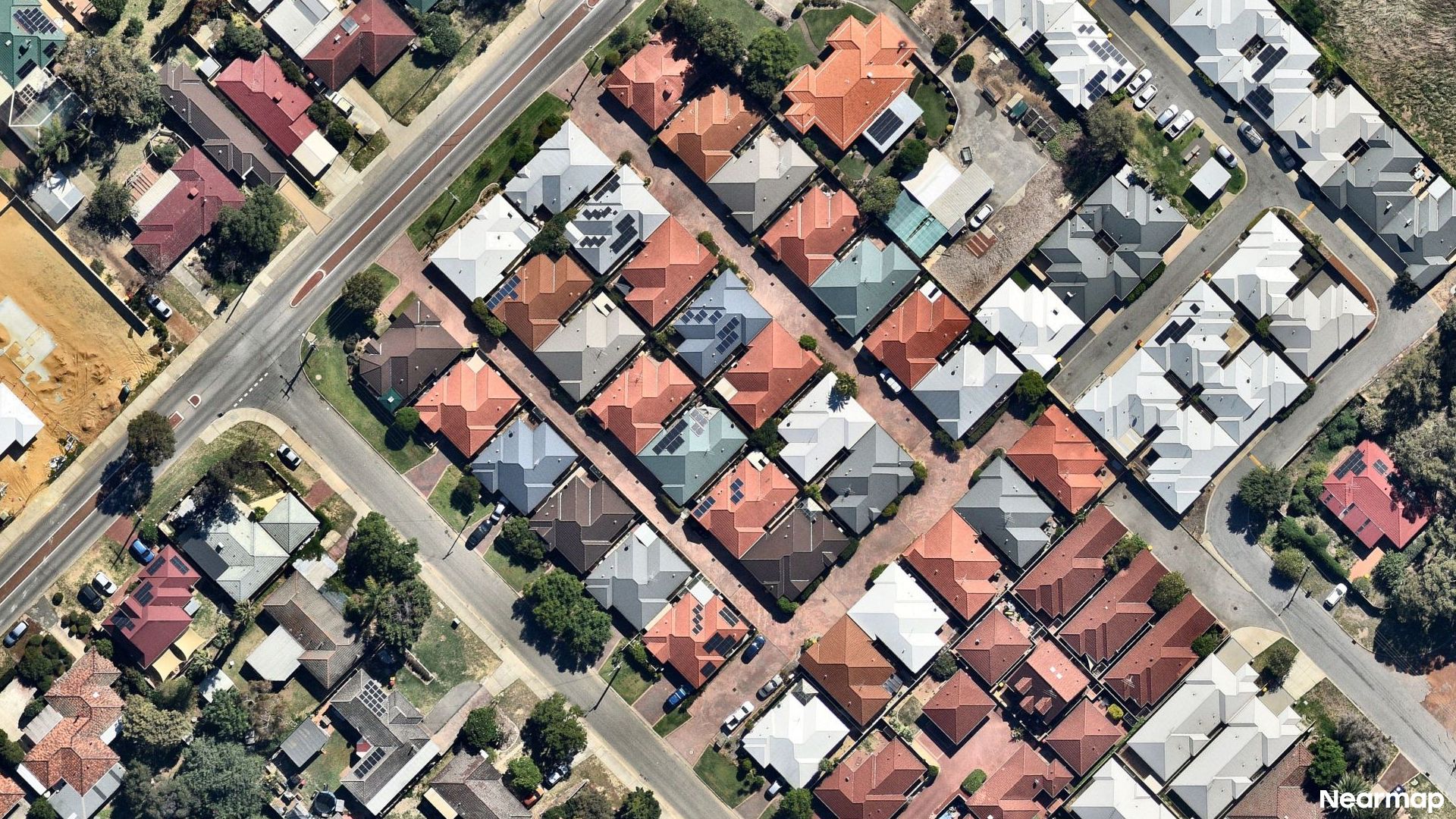 Vertical aerial view