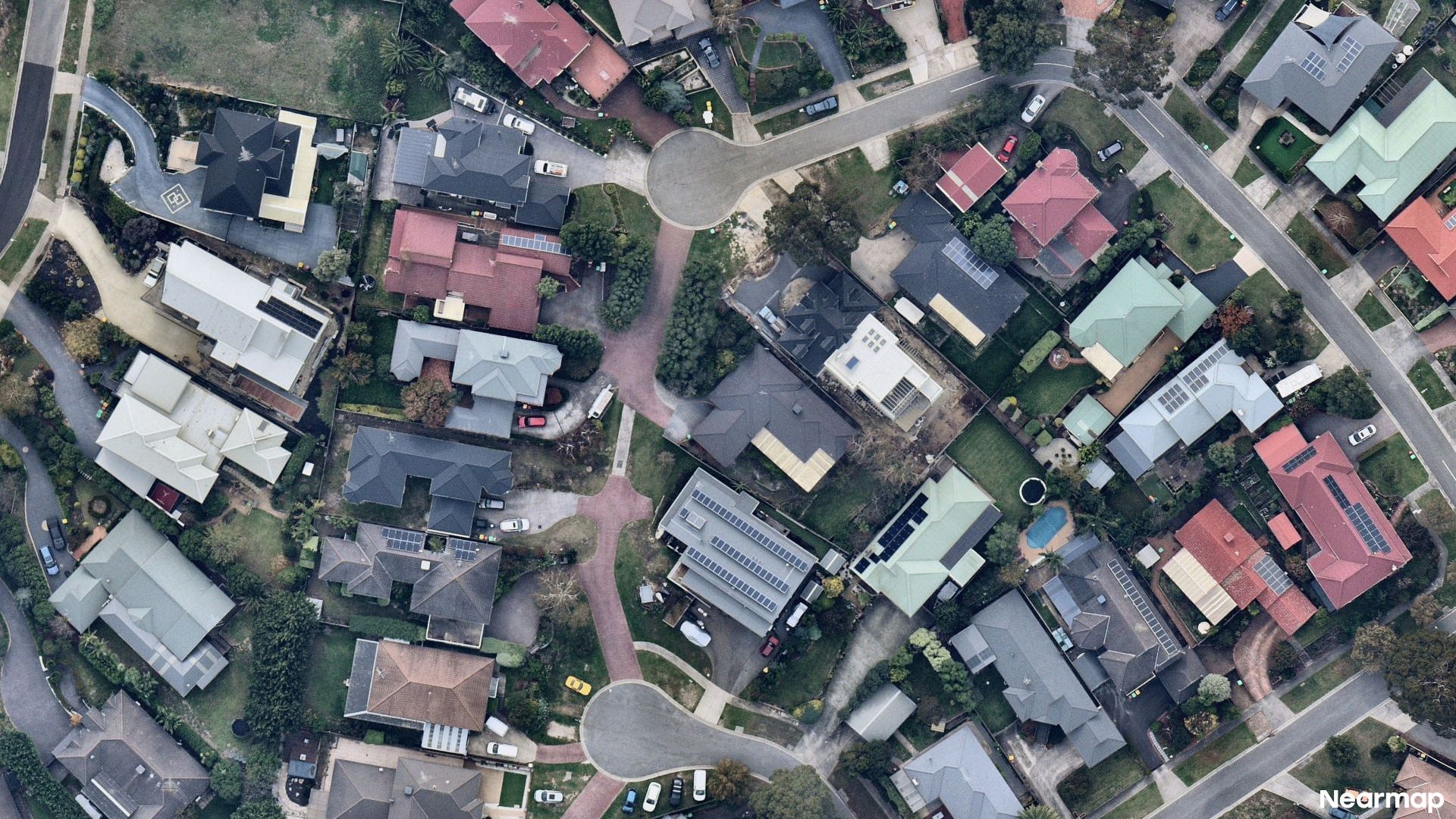 Vertical aerial view