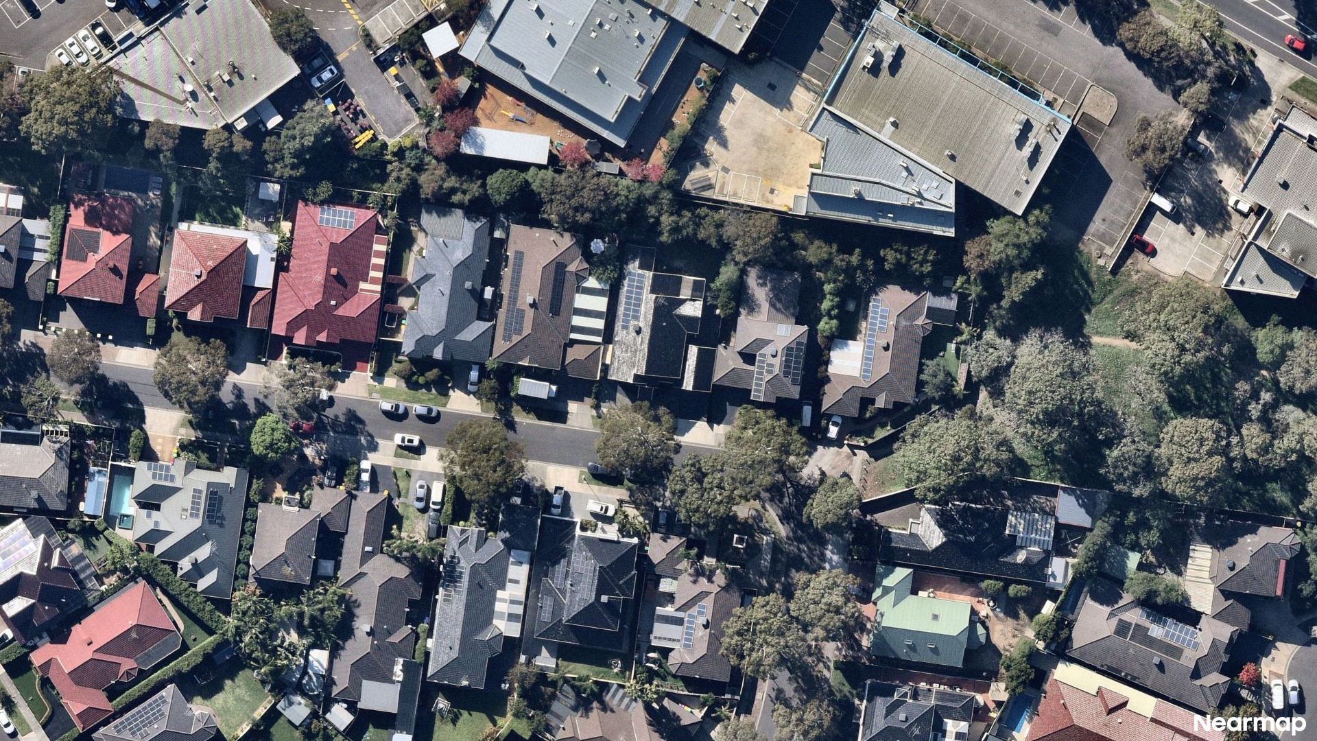 Vertical aerial view