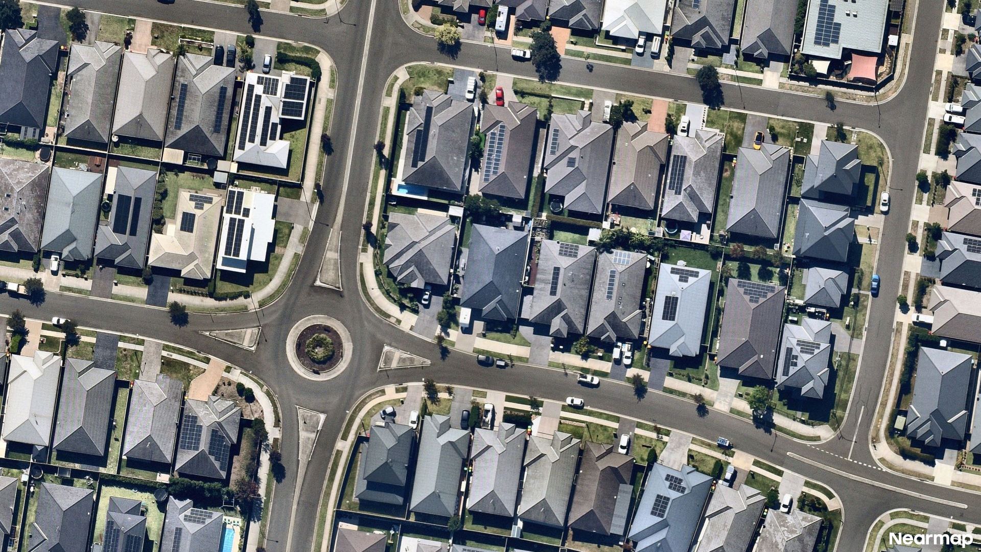 Vertical aerial view