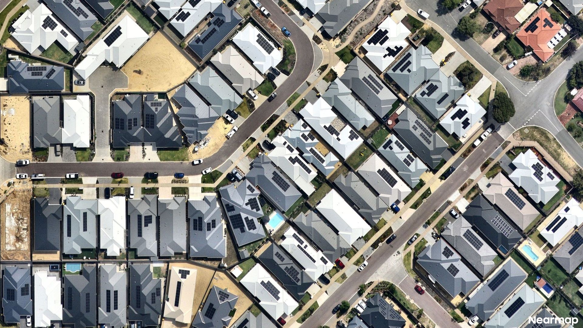 Vertical aerial view