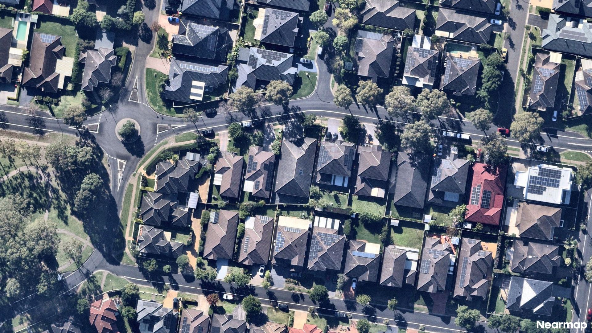 Vertical aerial view