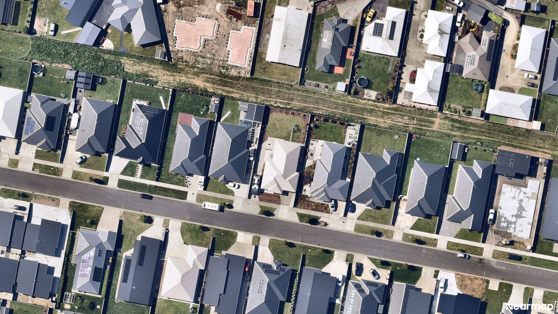 Vertical aerial view