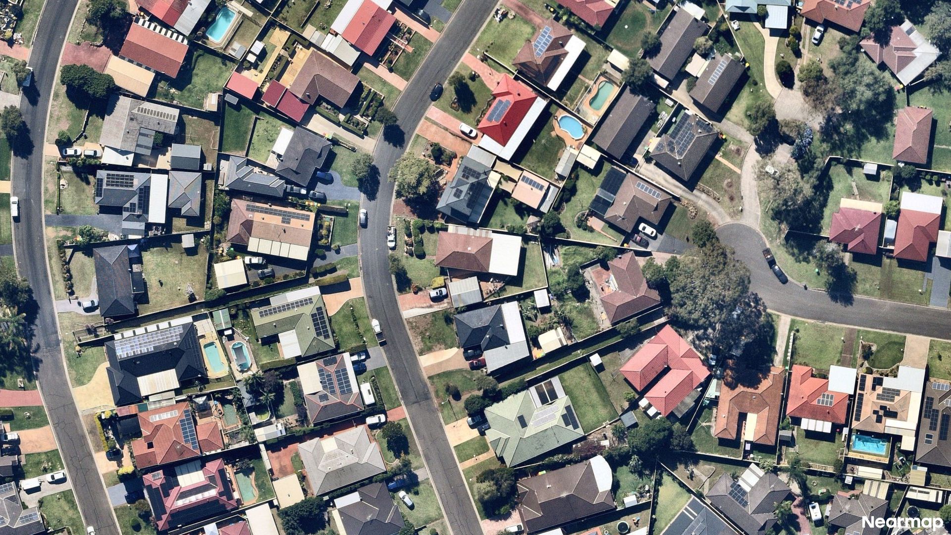 Vertical aerial view