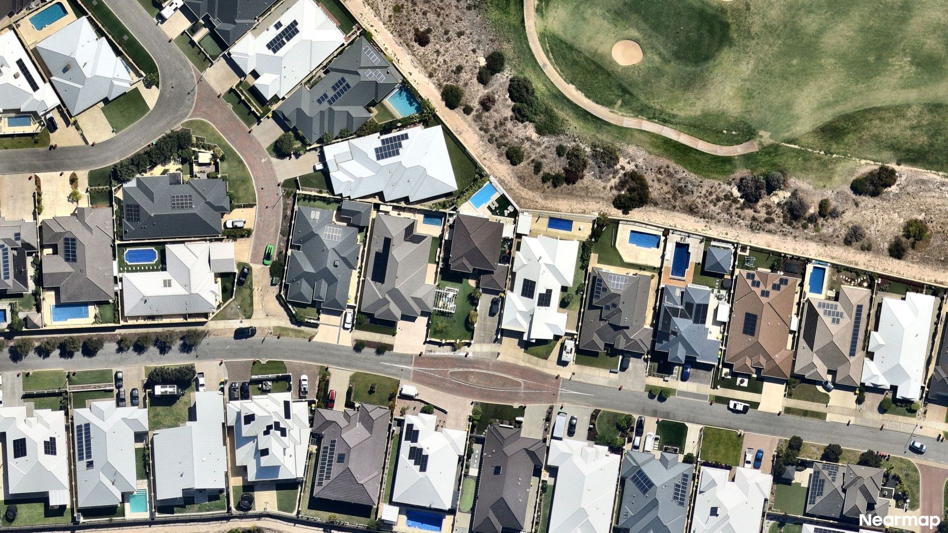 Vertical aerial view