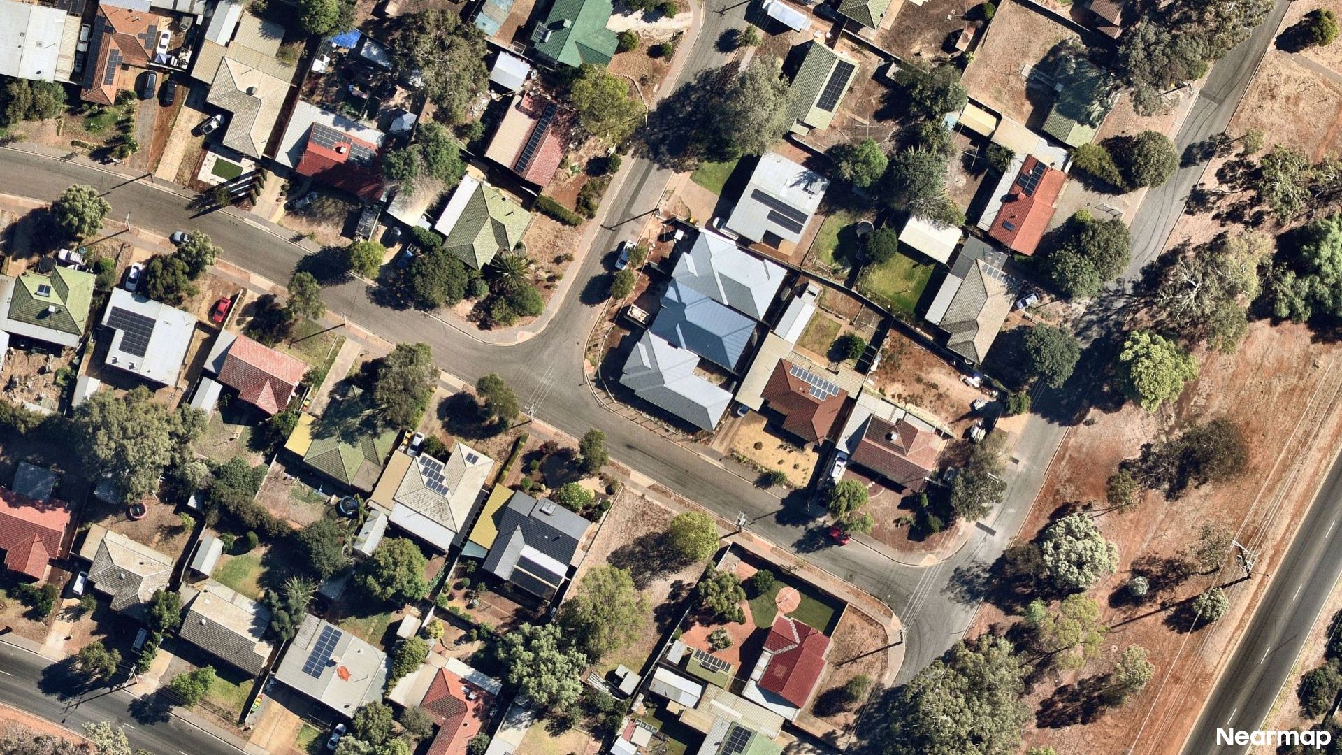 Vertical aerial view