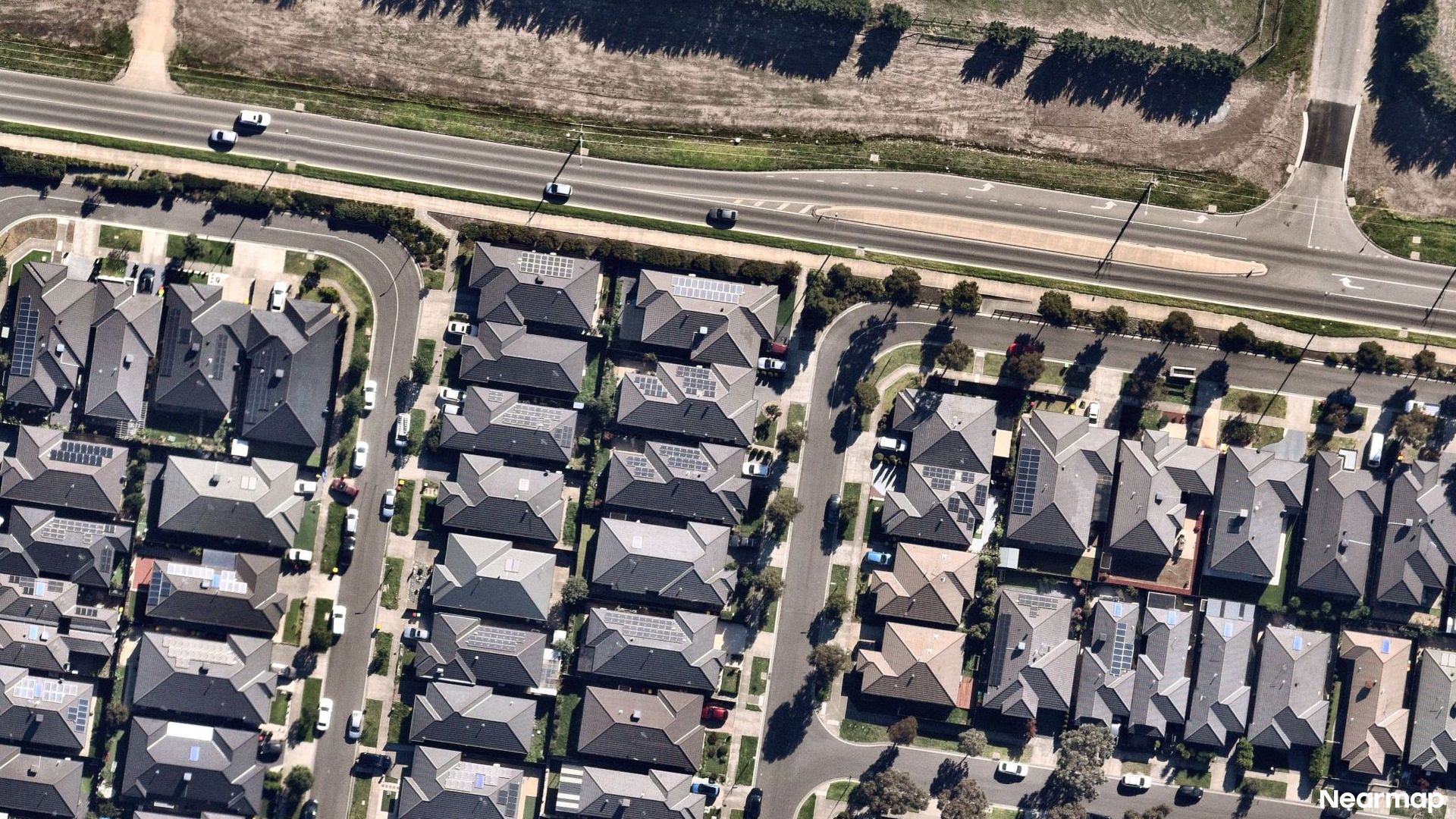 Vertical aerial view