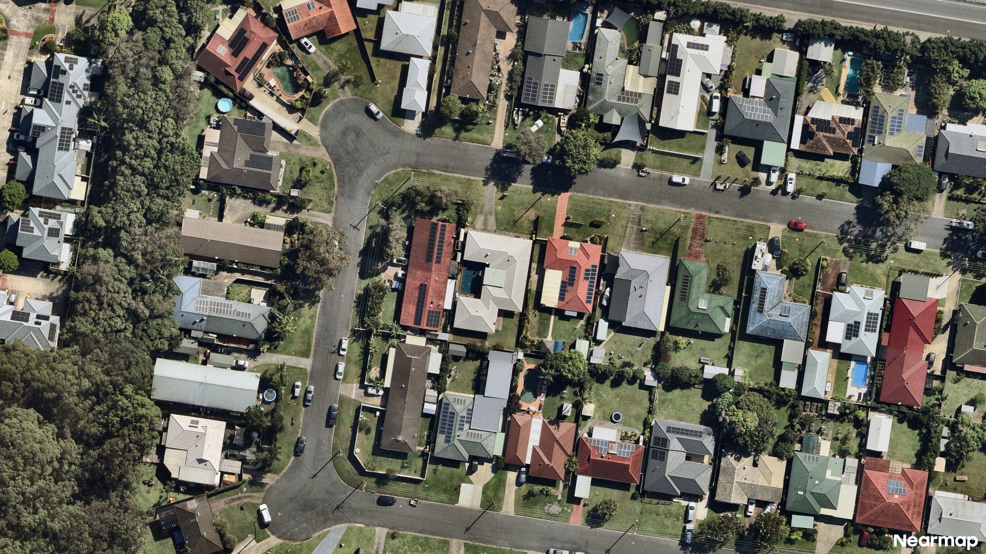 Vertical aerial view