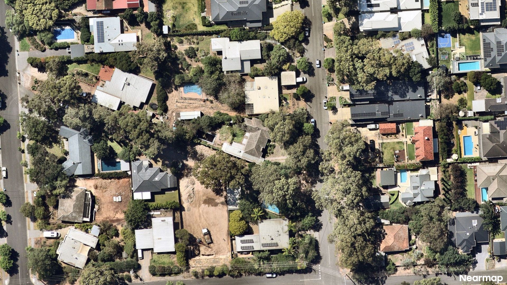 Vertical aerial view
