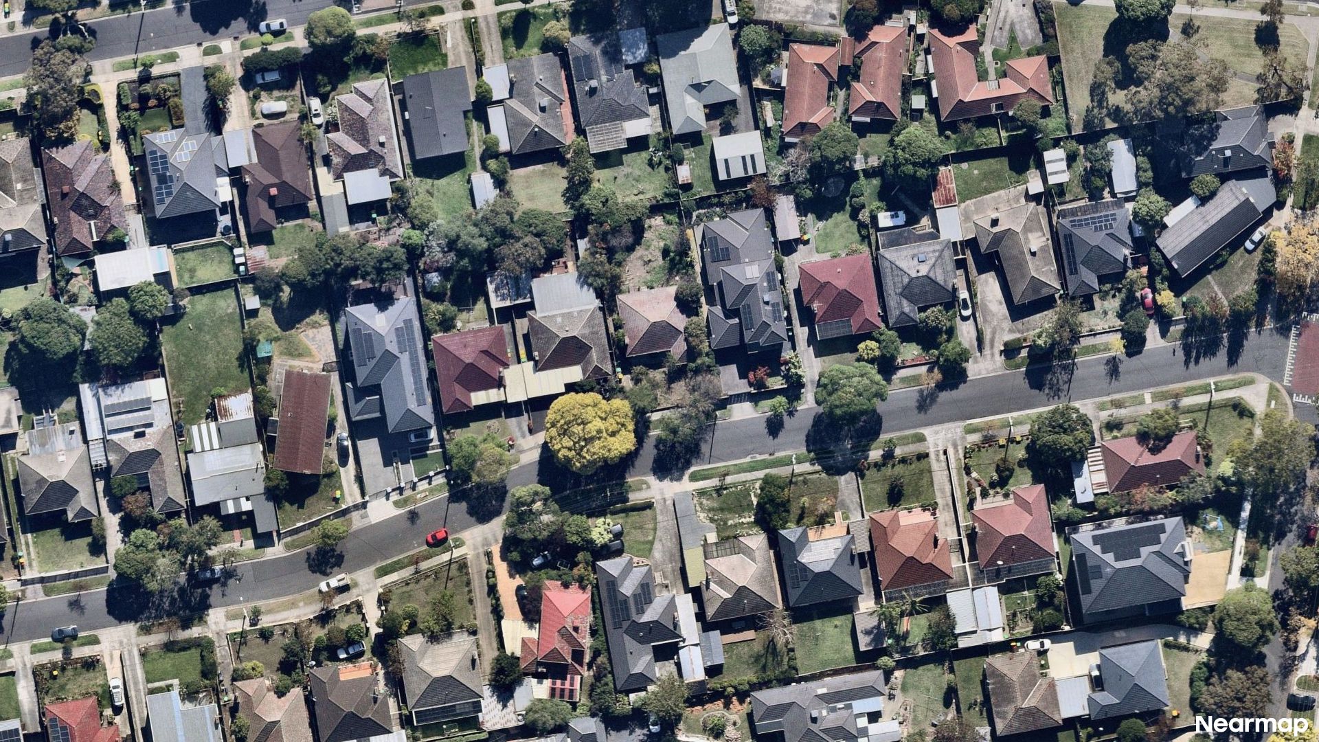 Vertical aerial view