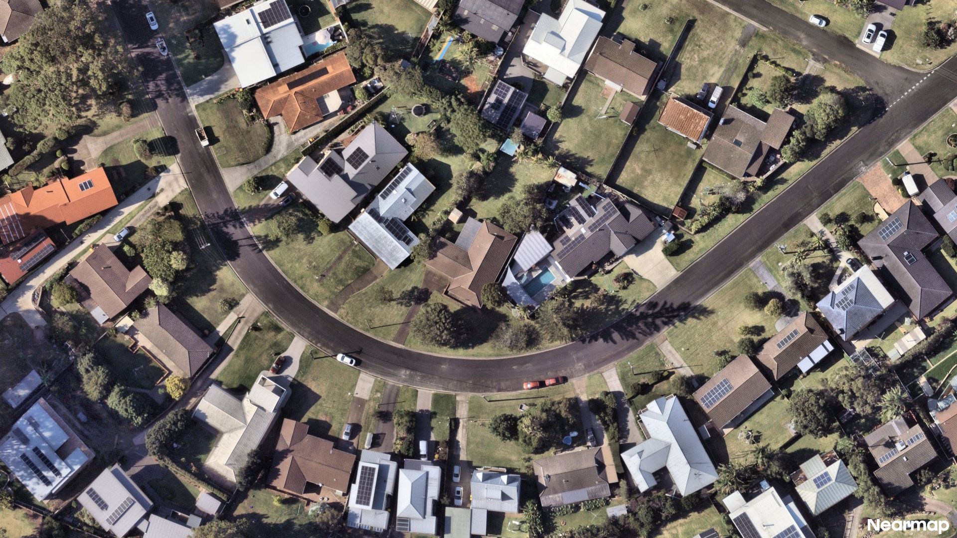 Vertical aerial view