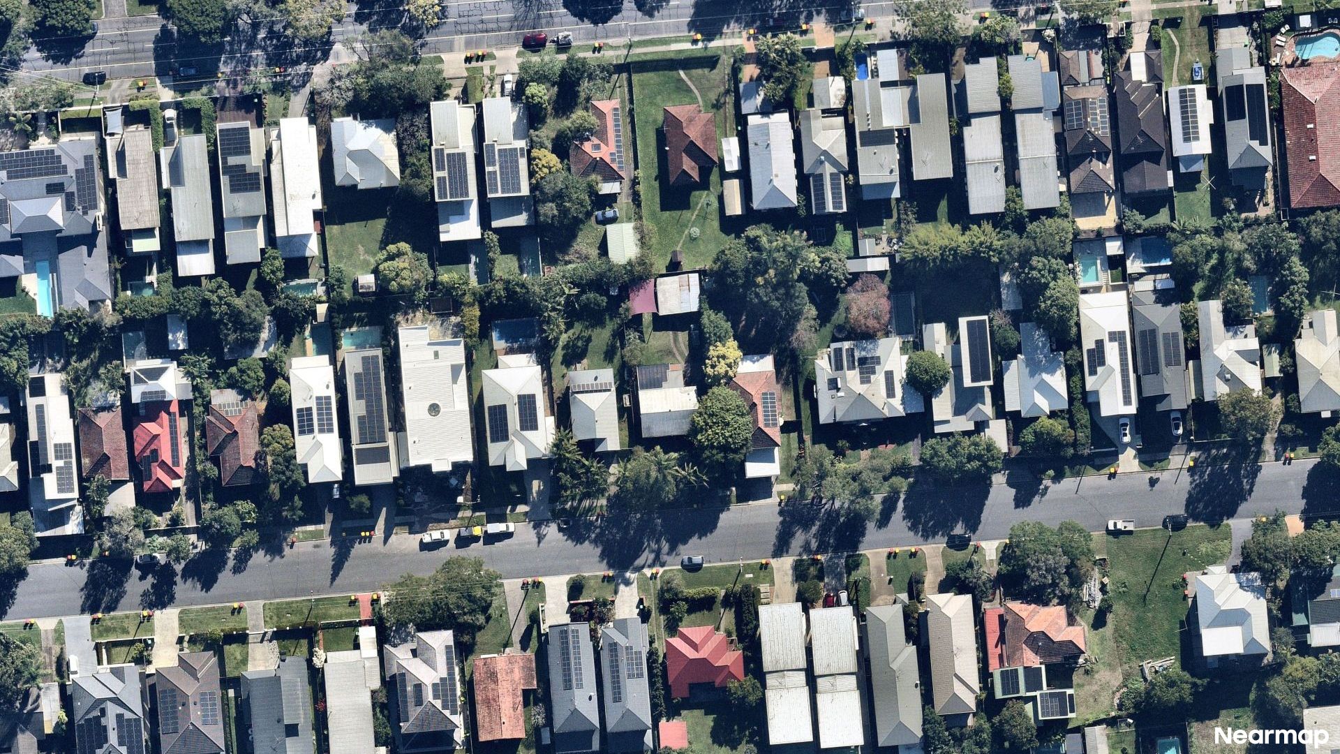 Vertical aerial view