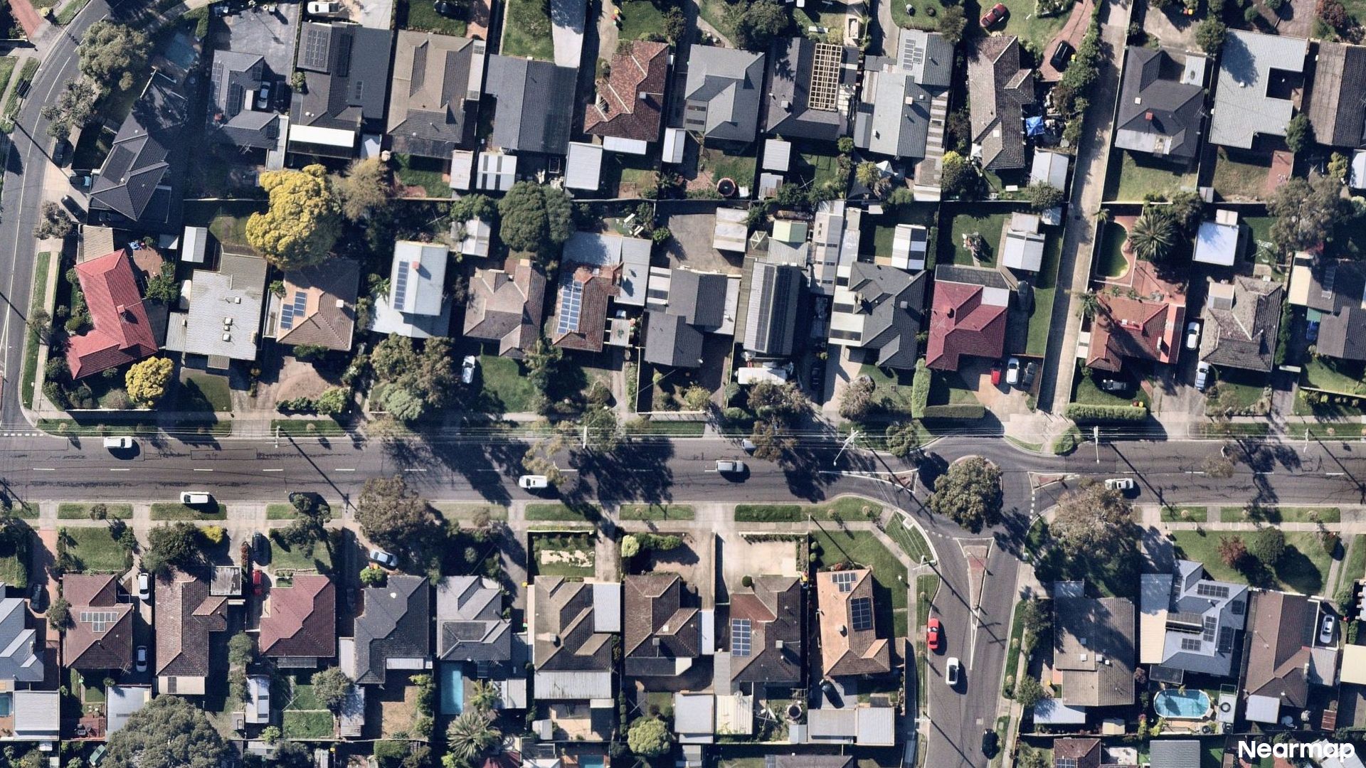 Vertical aerial view