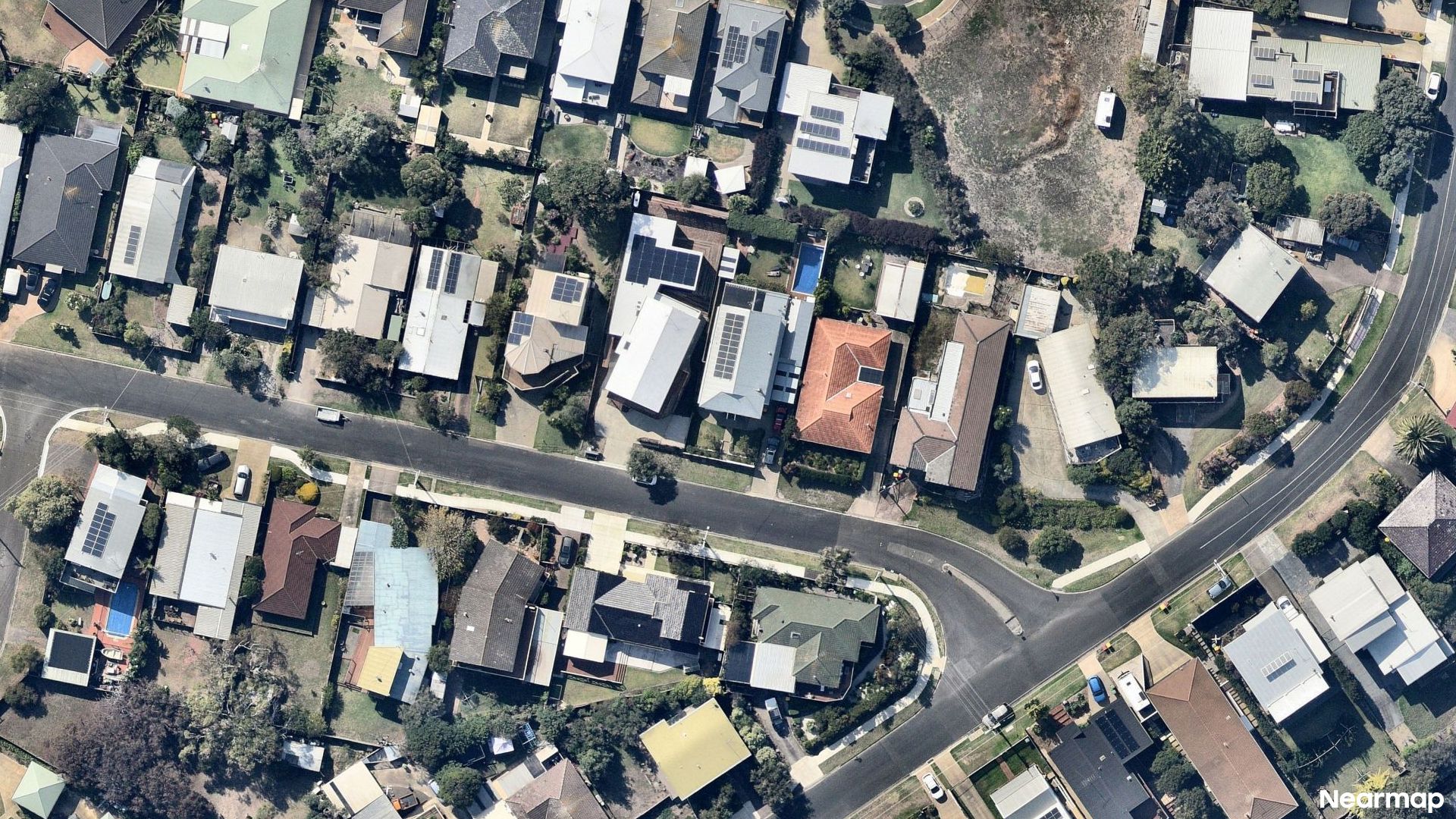 Vertical aerial view