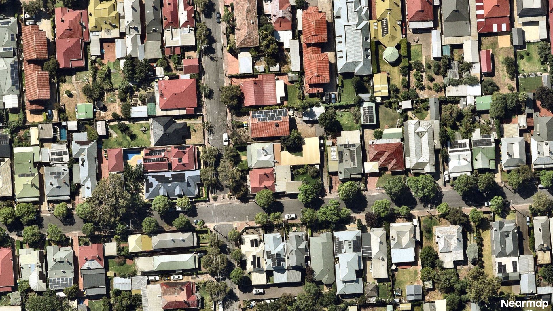 Vertical aerial view