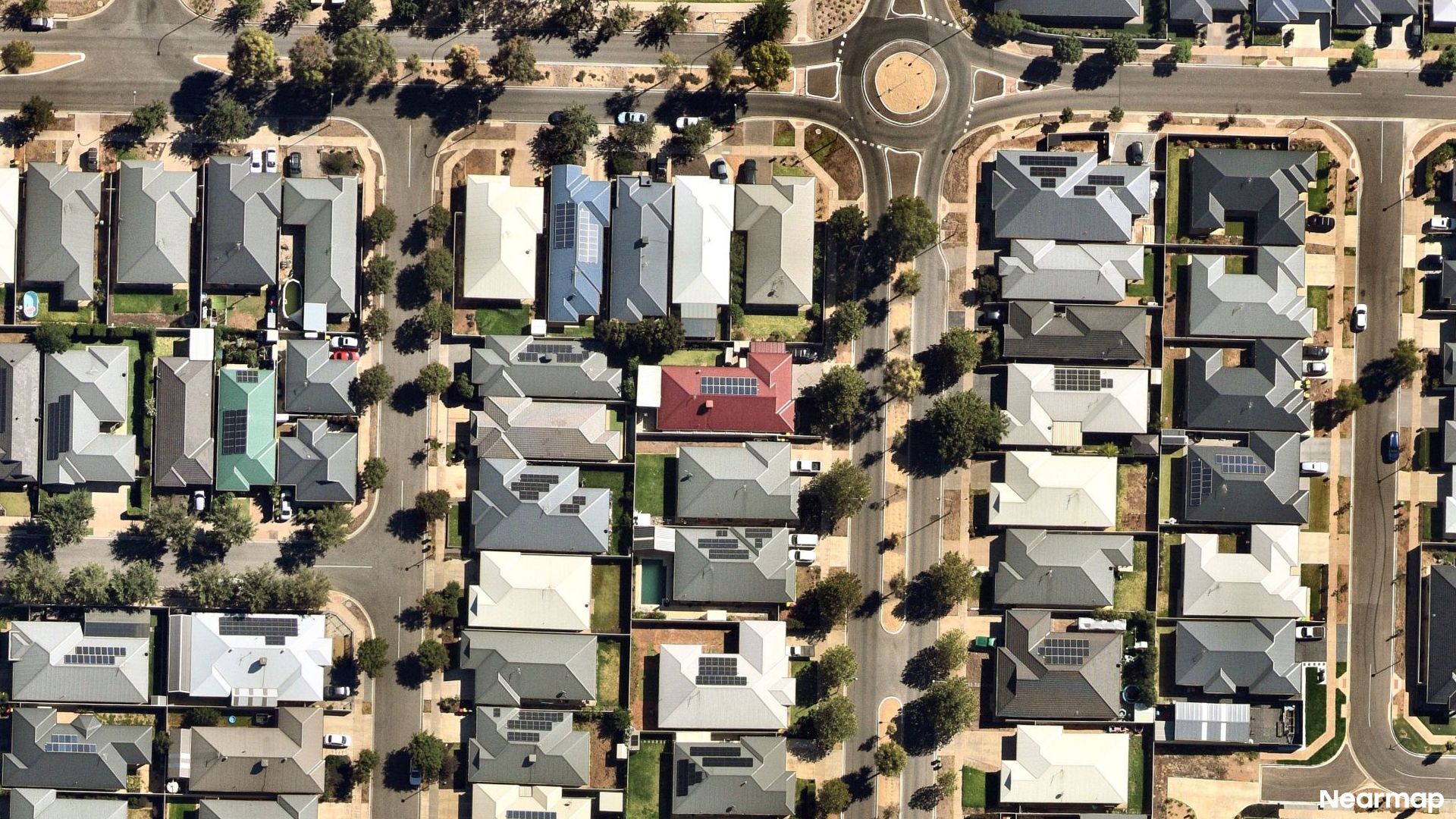Vertical aerial view