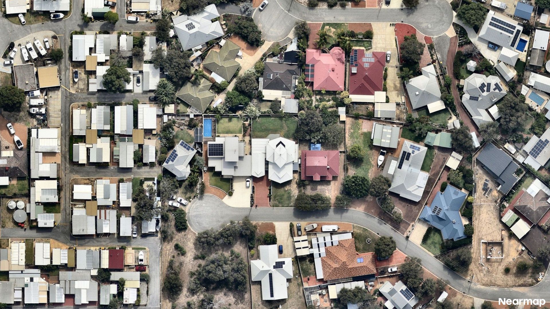 Vertical aerial view