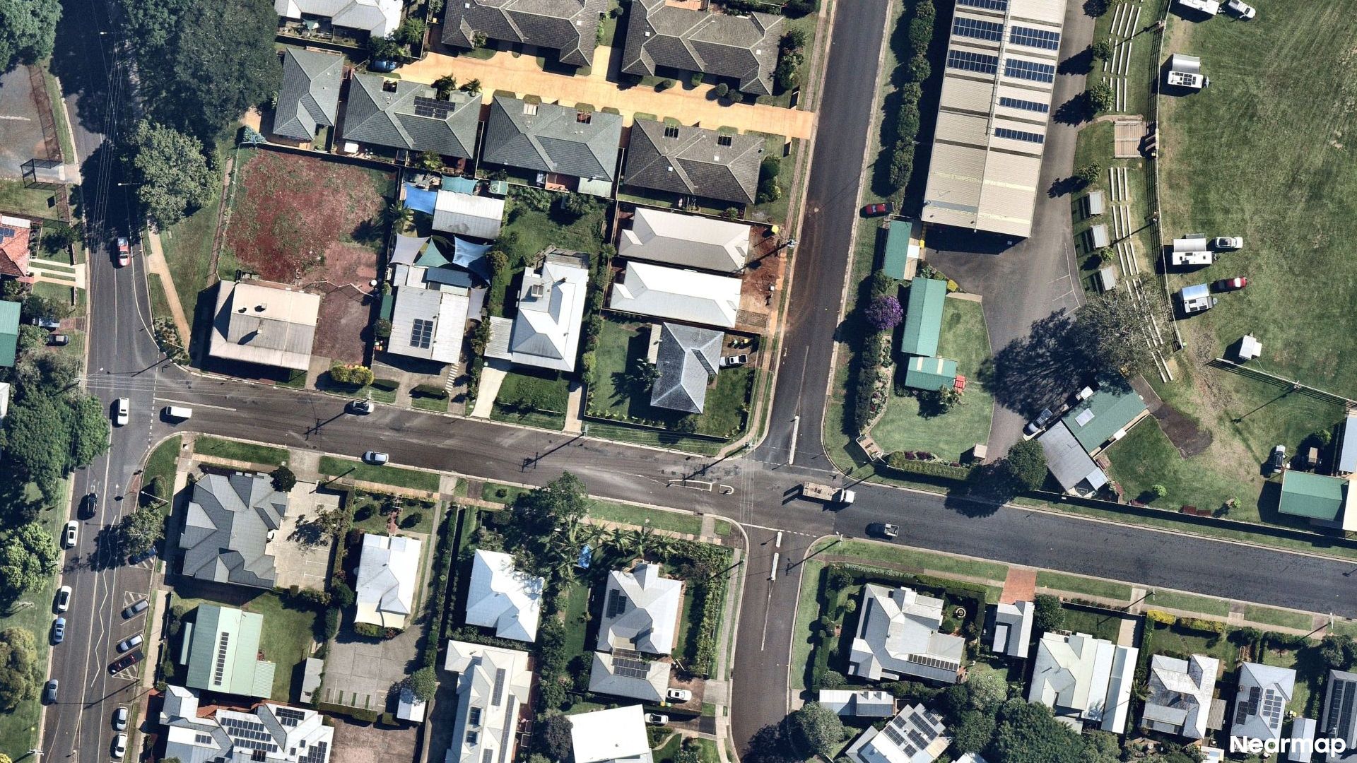 Vertical aerial view