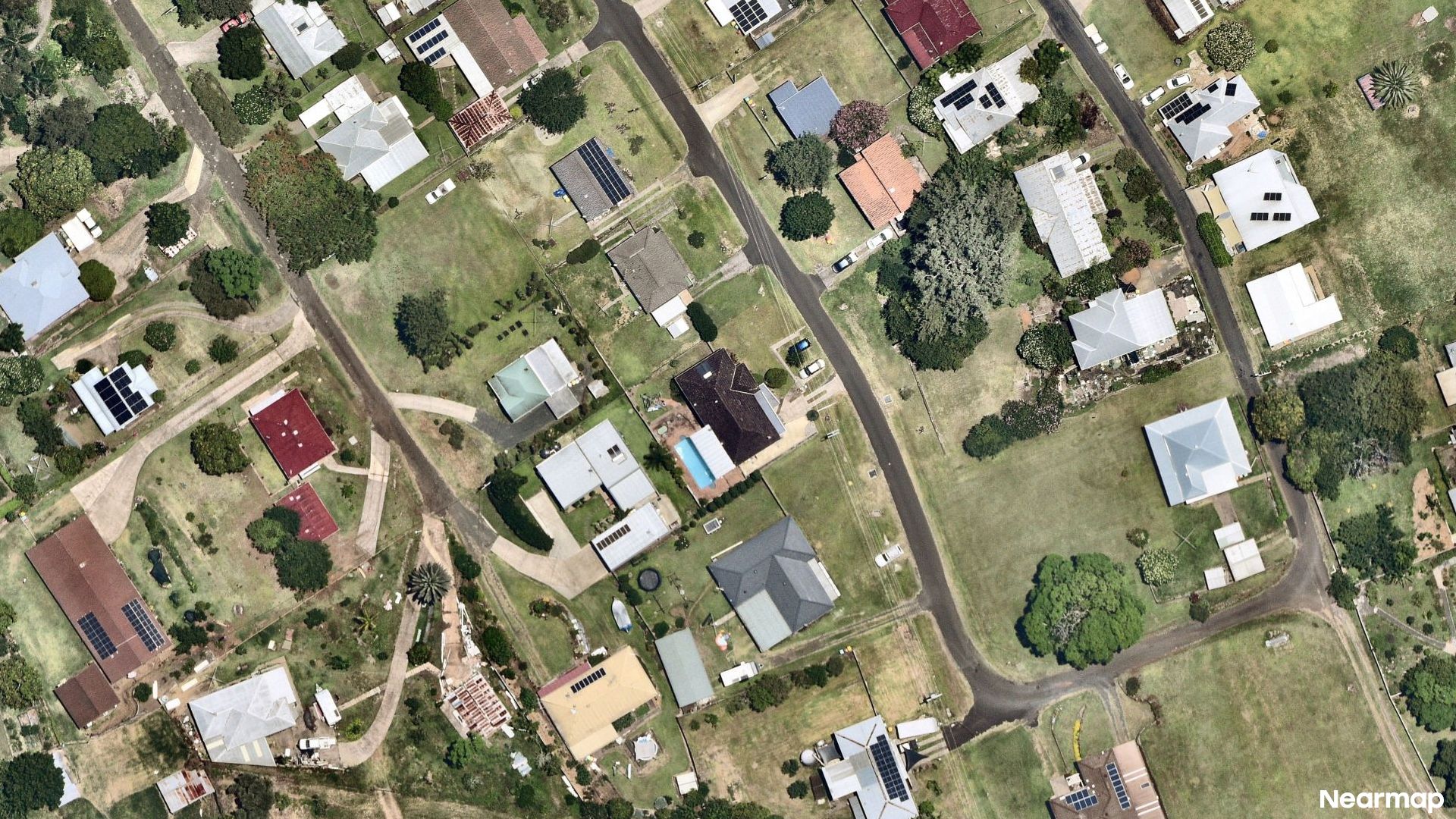 Vertical aerial view