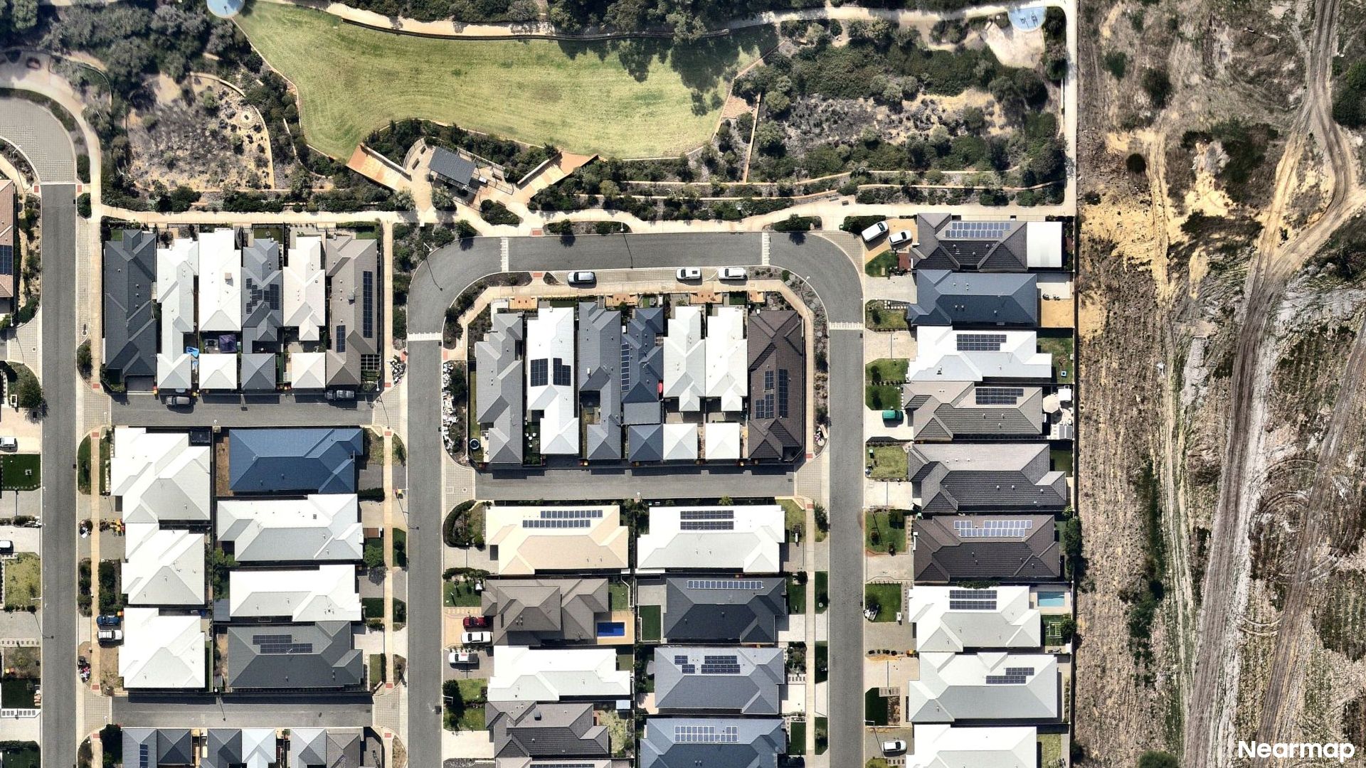 Vertical aerial view