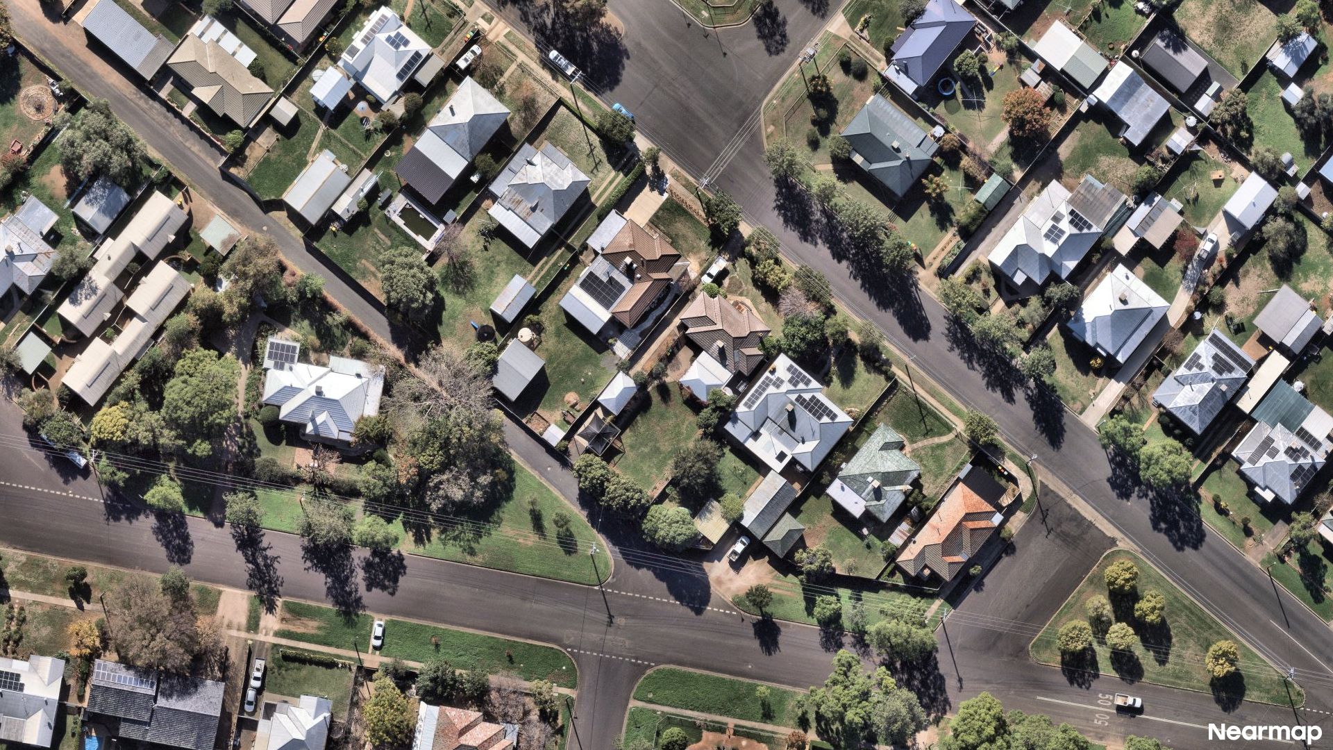 Vertical aerial view