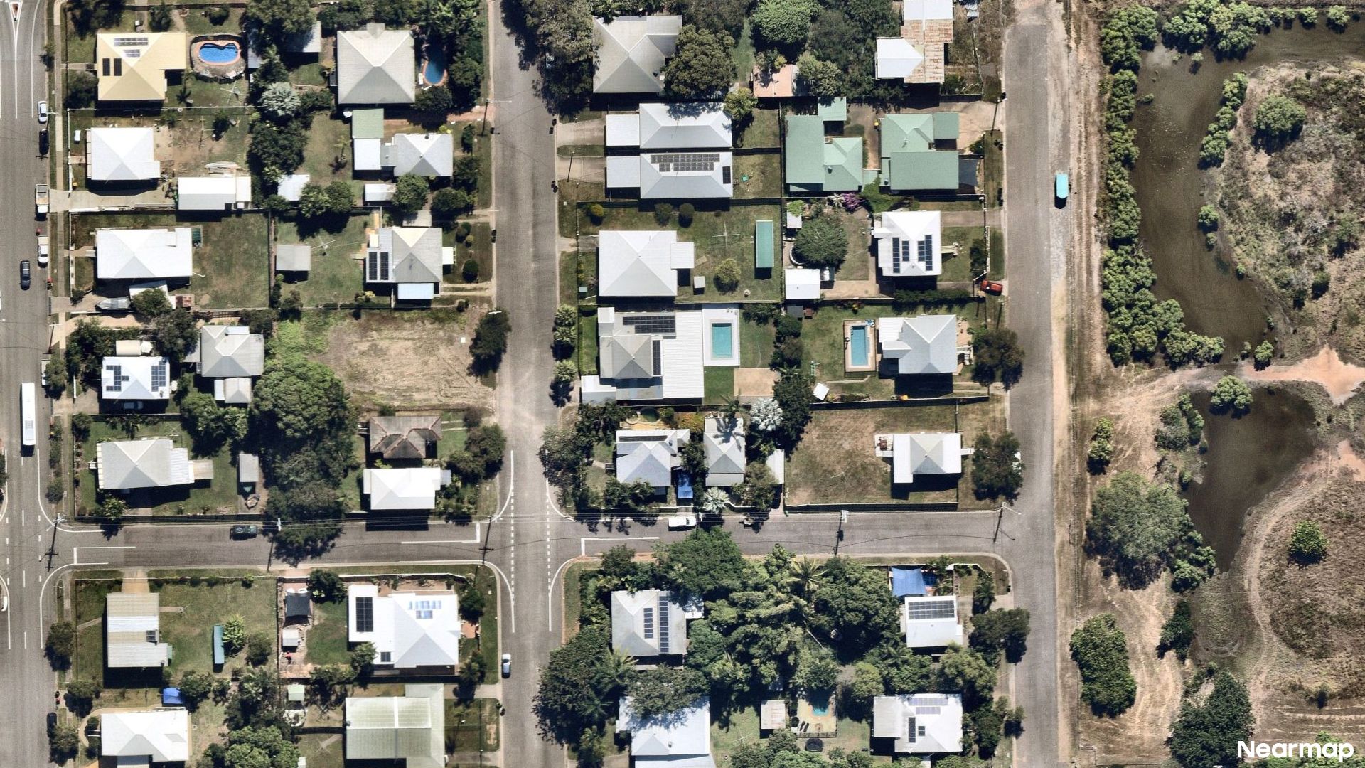 Vertical aerial view
