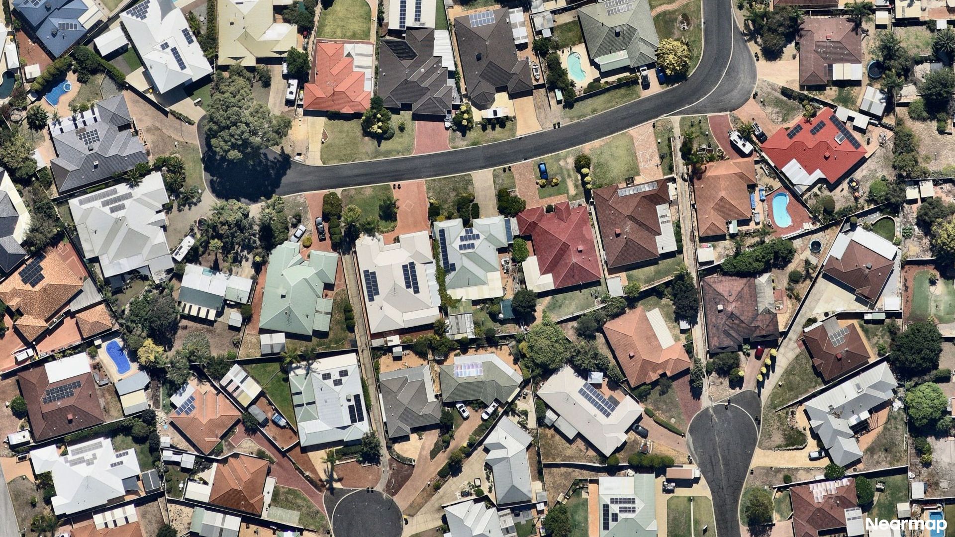 Vertical aerial view