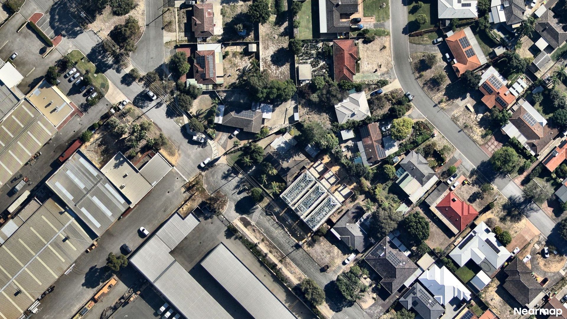 Vertical aerial view