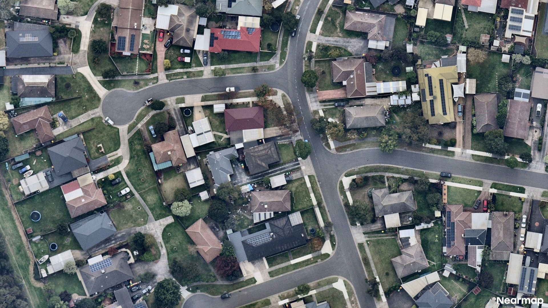 Vertical aerial view