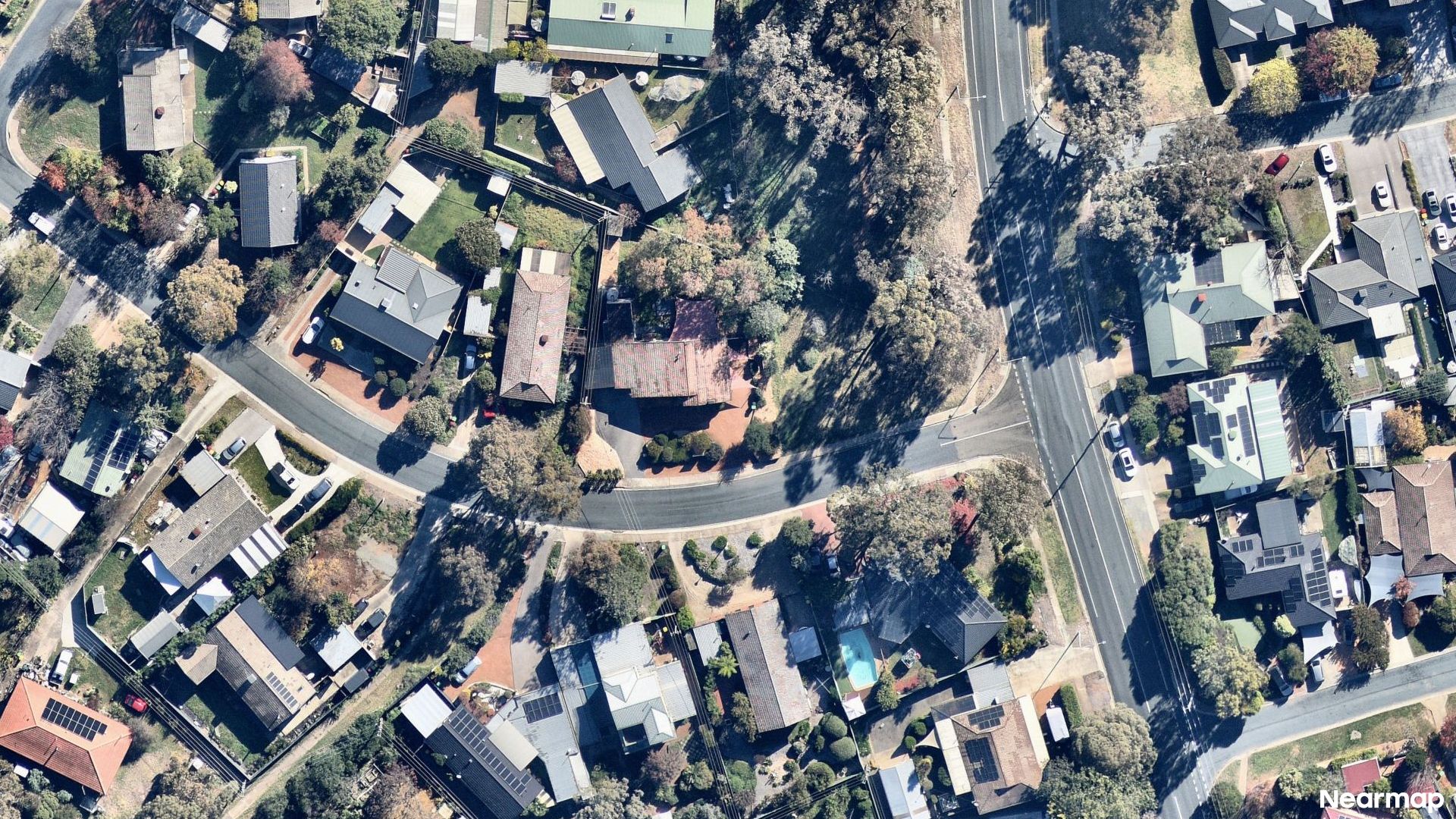 Vertical aerial view