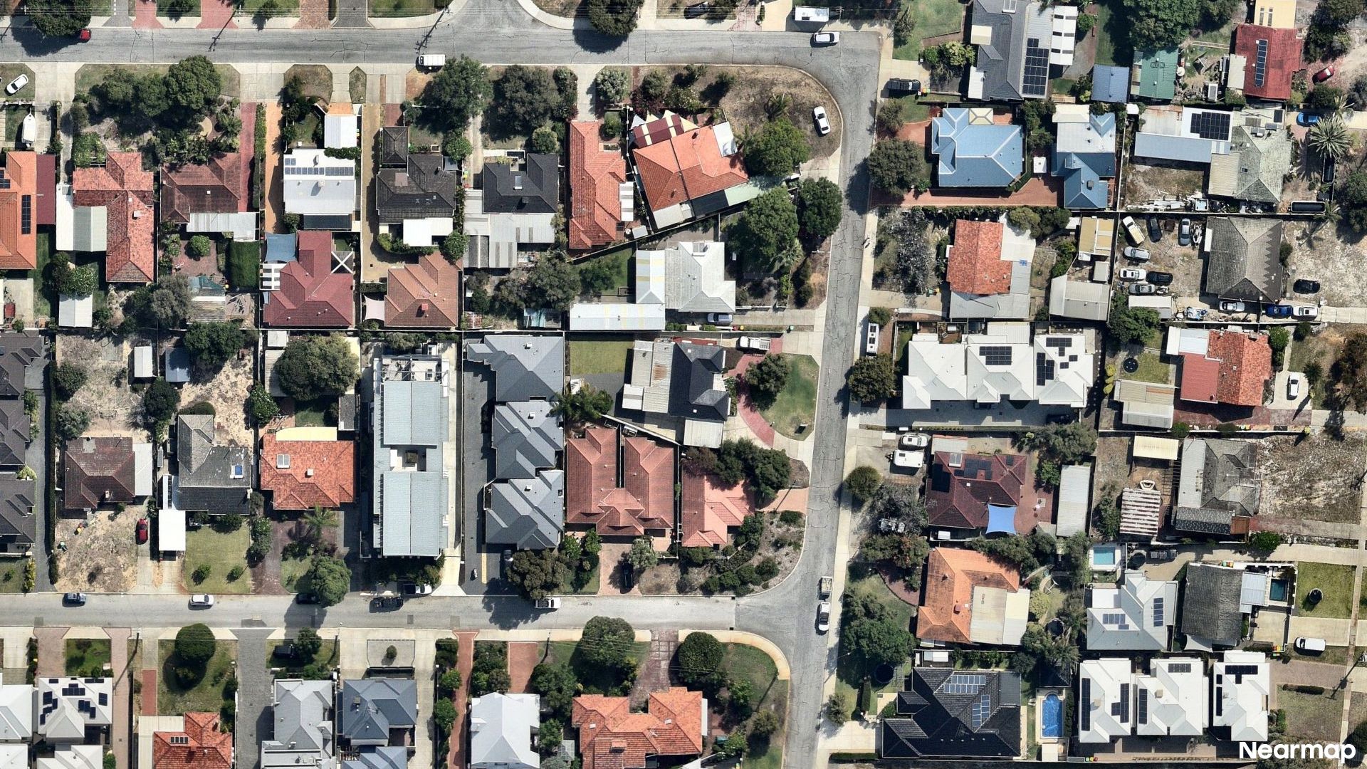 Vertical aerial view