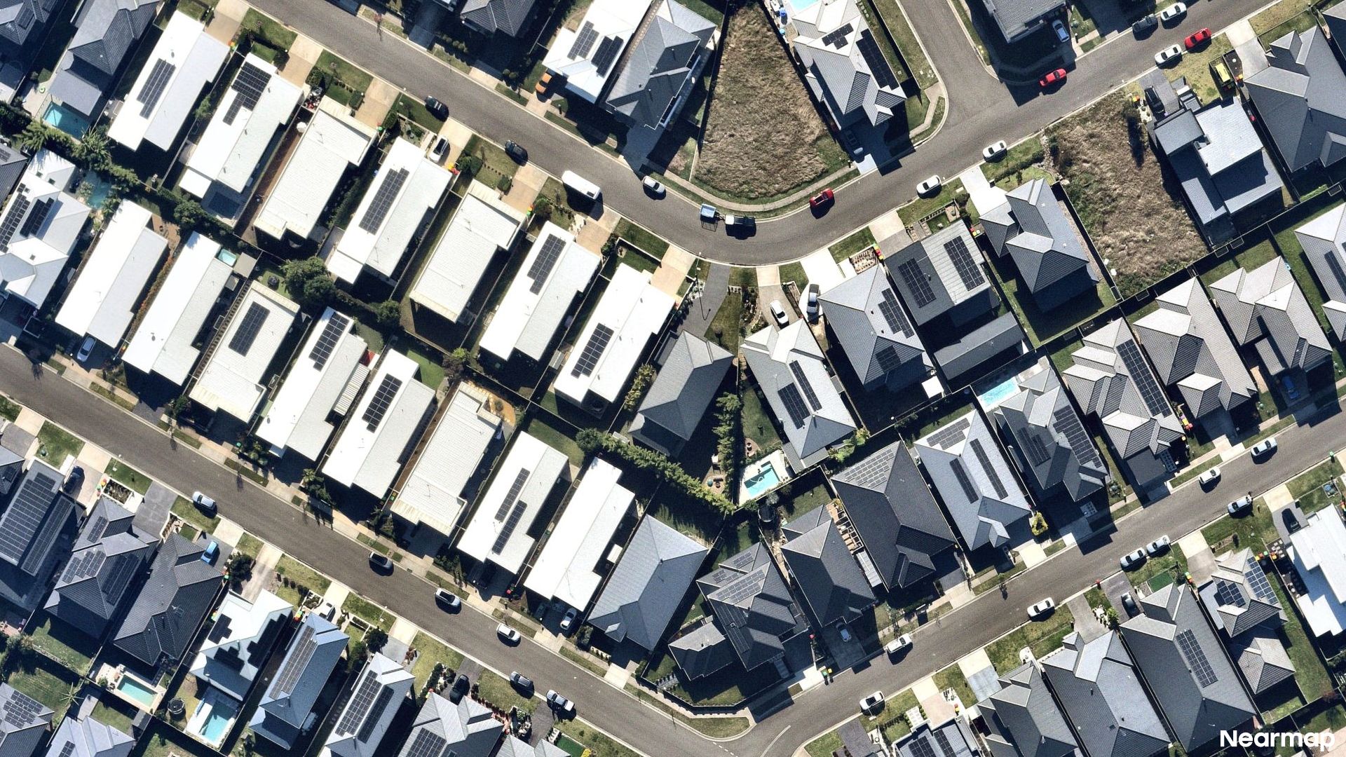 Vertical aerial view