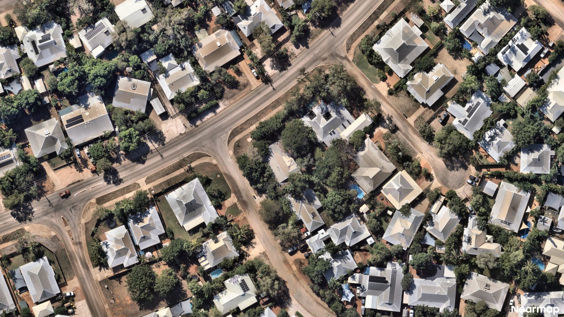 Vertical aerial view