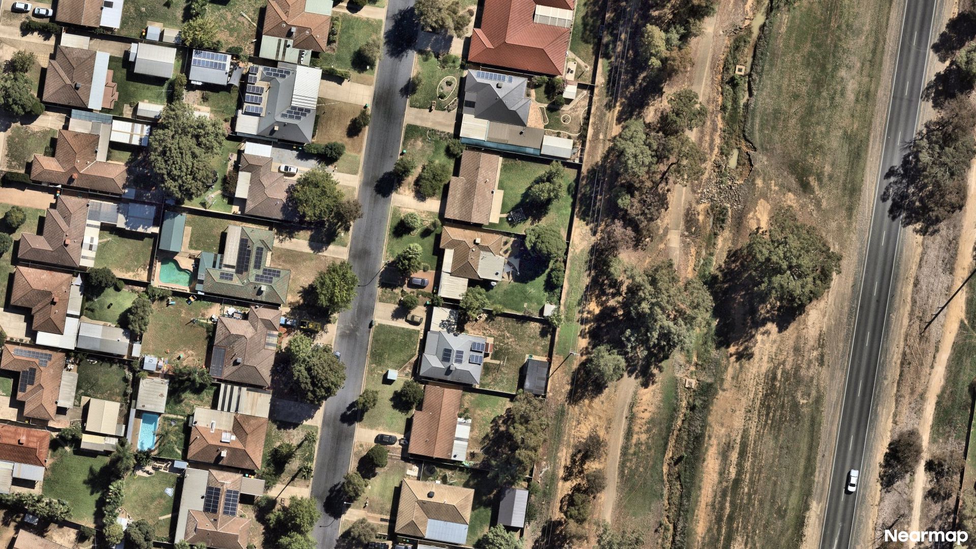 Vertical aerial view