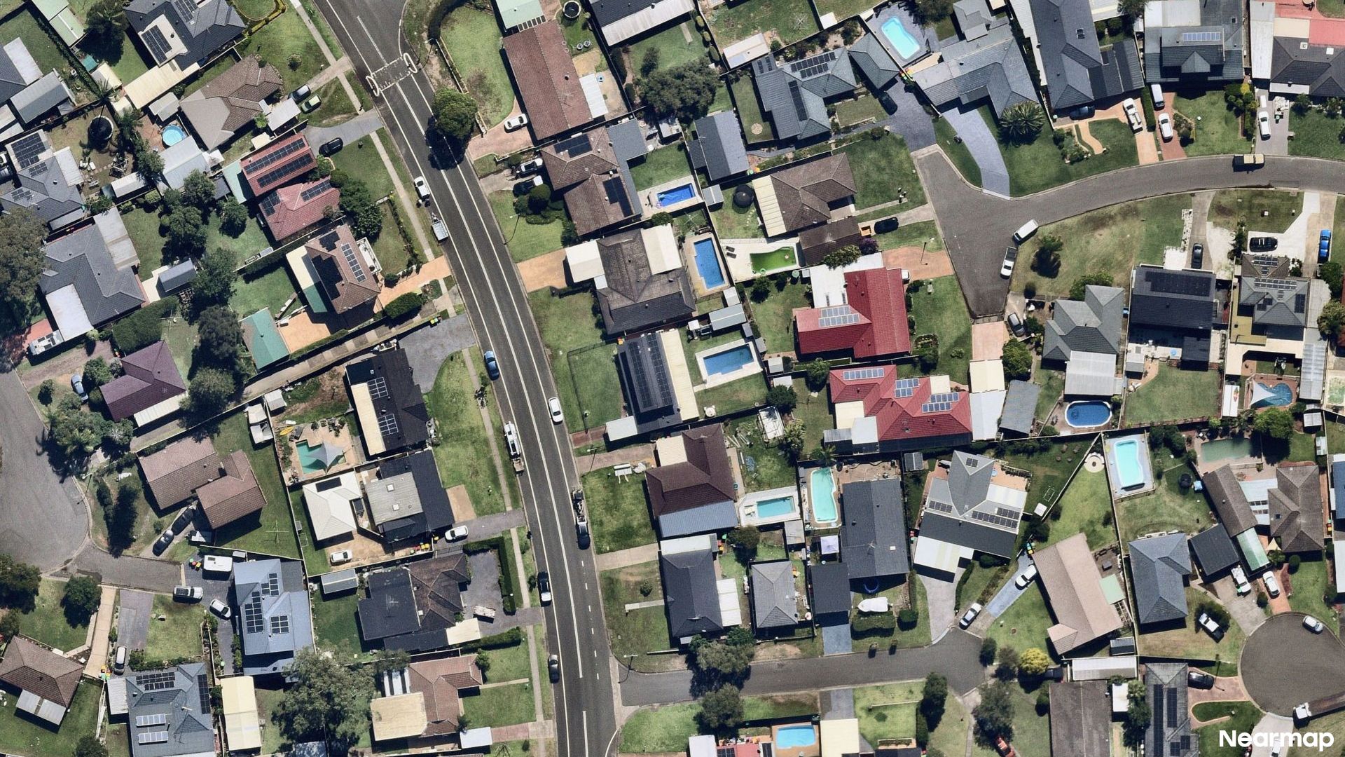 Vertical aerial view