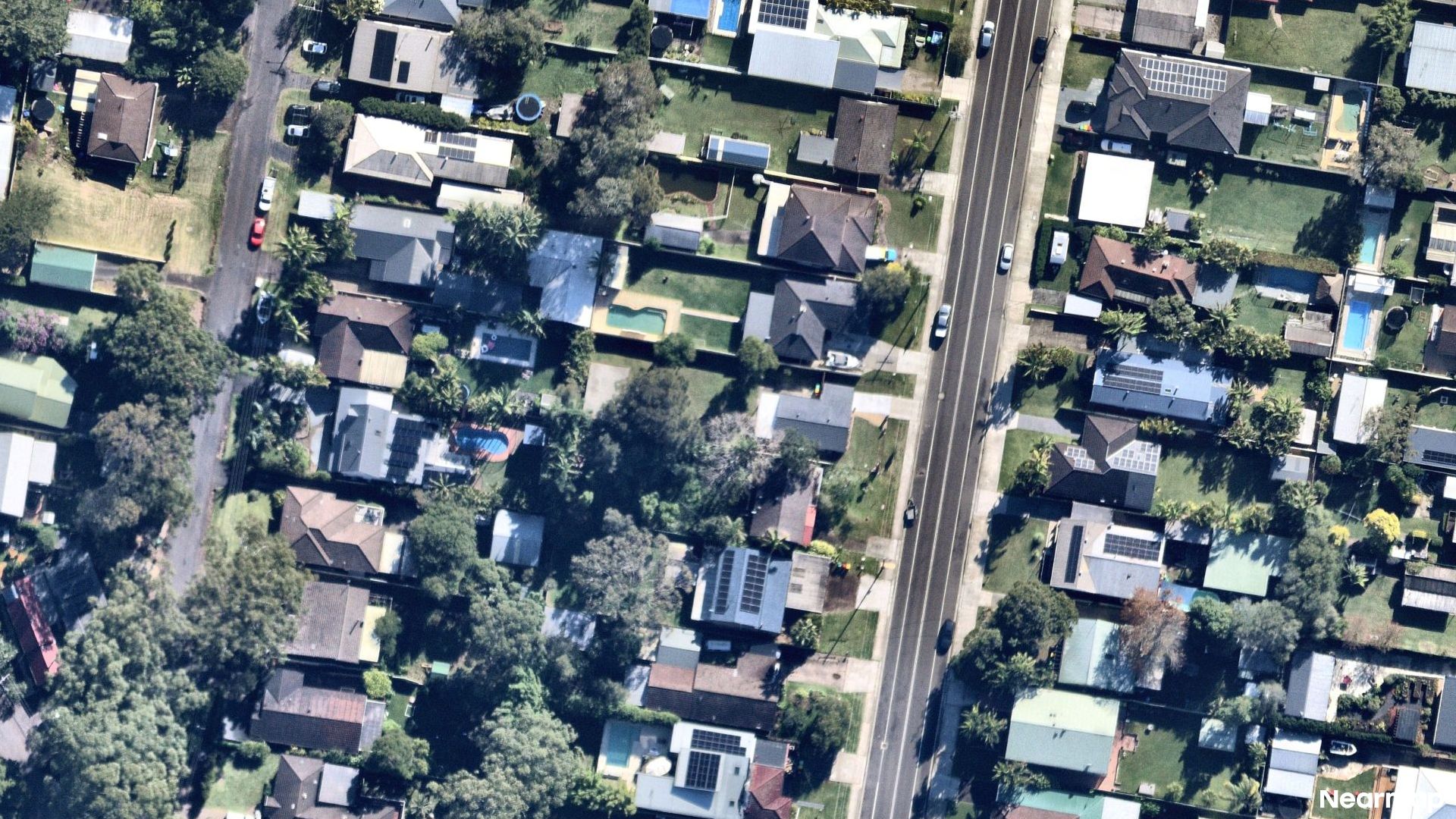 Vertical aerial view