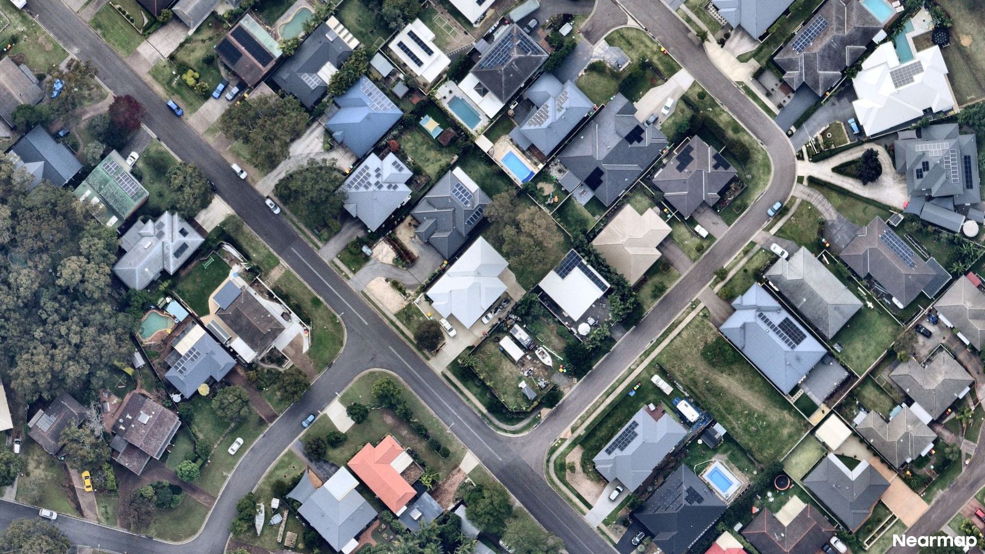 Vertical aerial view
