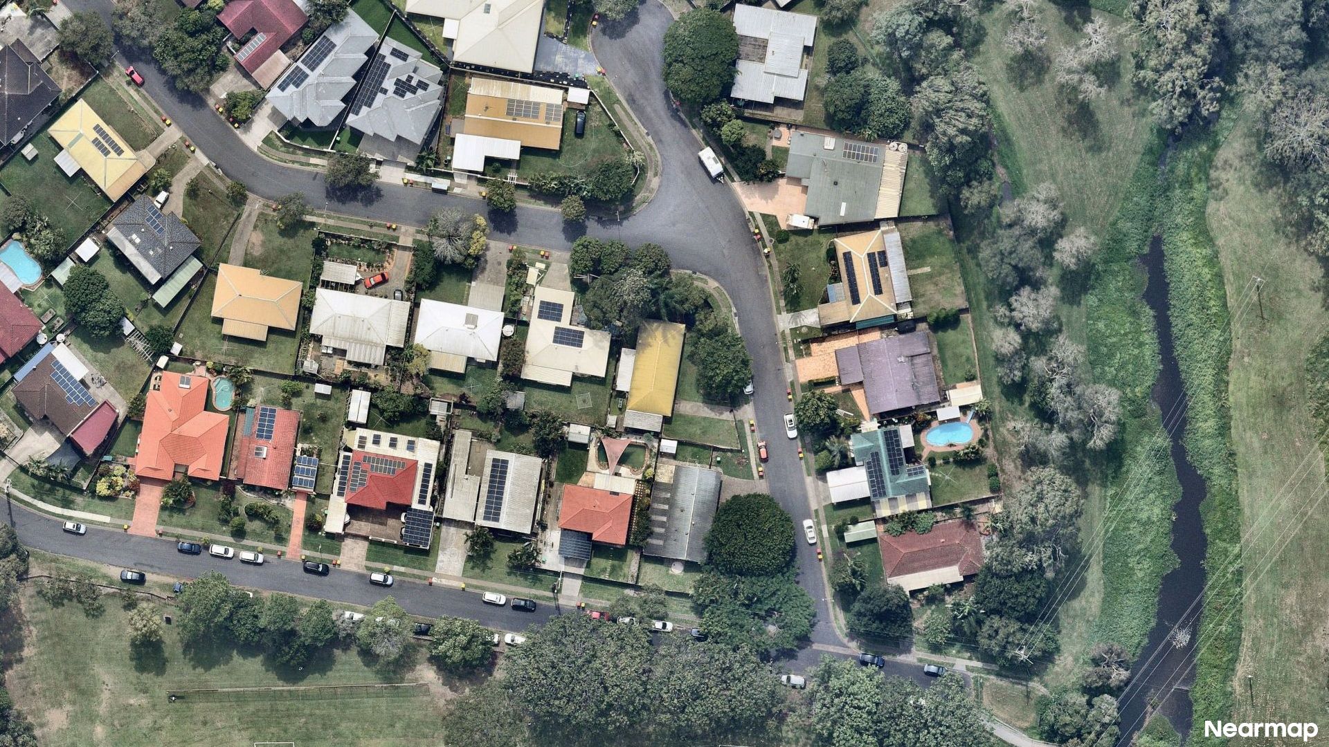 Vertical aerial view