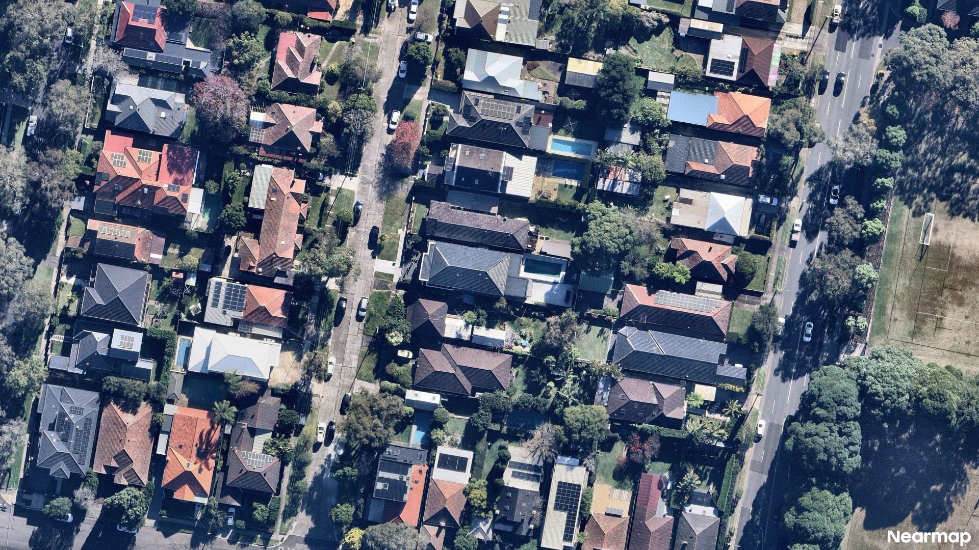 Vertical aerial view