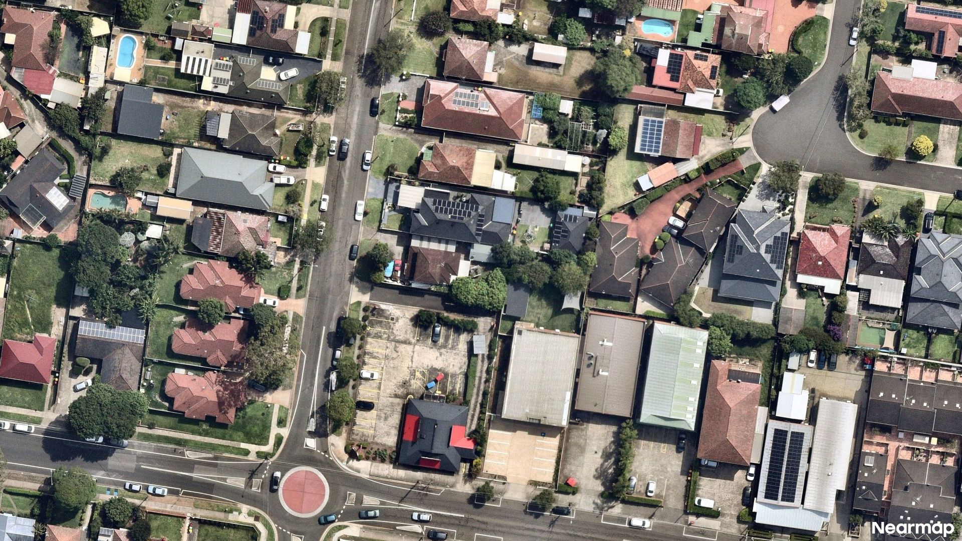 Vertical aerial view