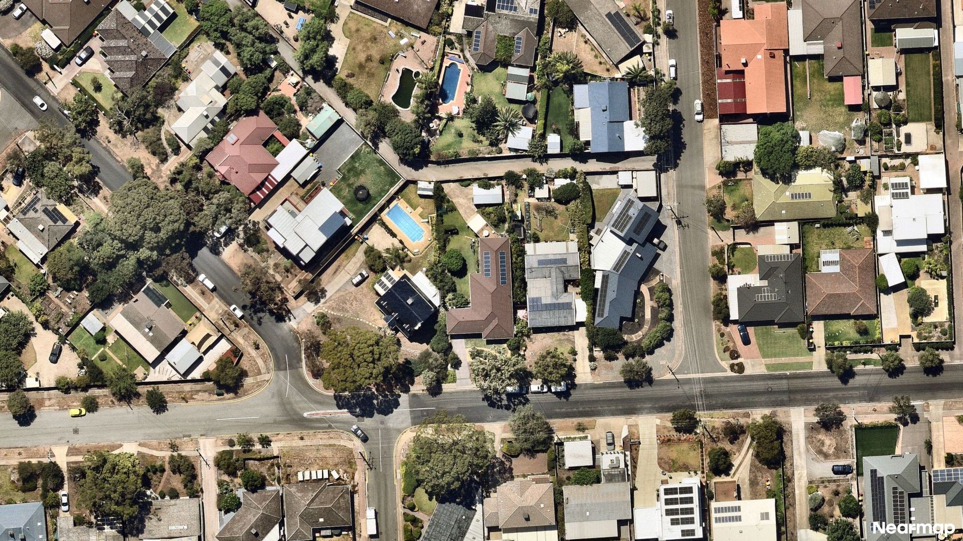 Vertical aerial view