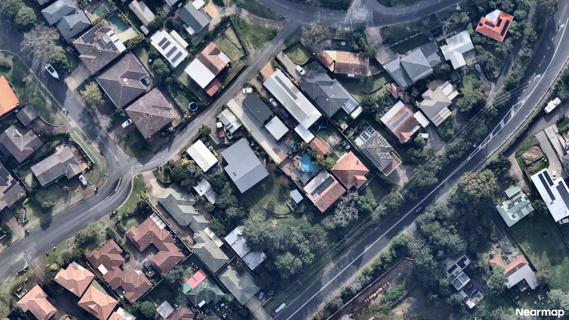 Vertical aerial view