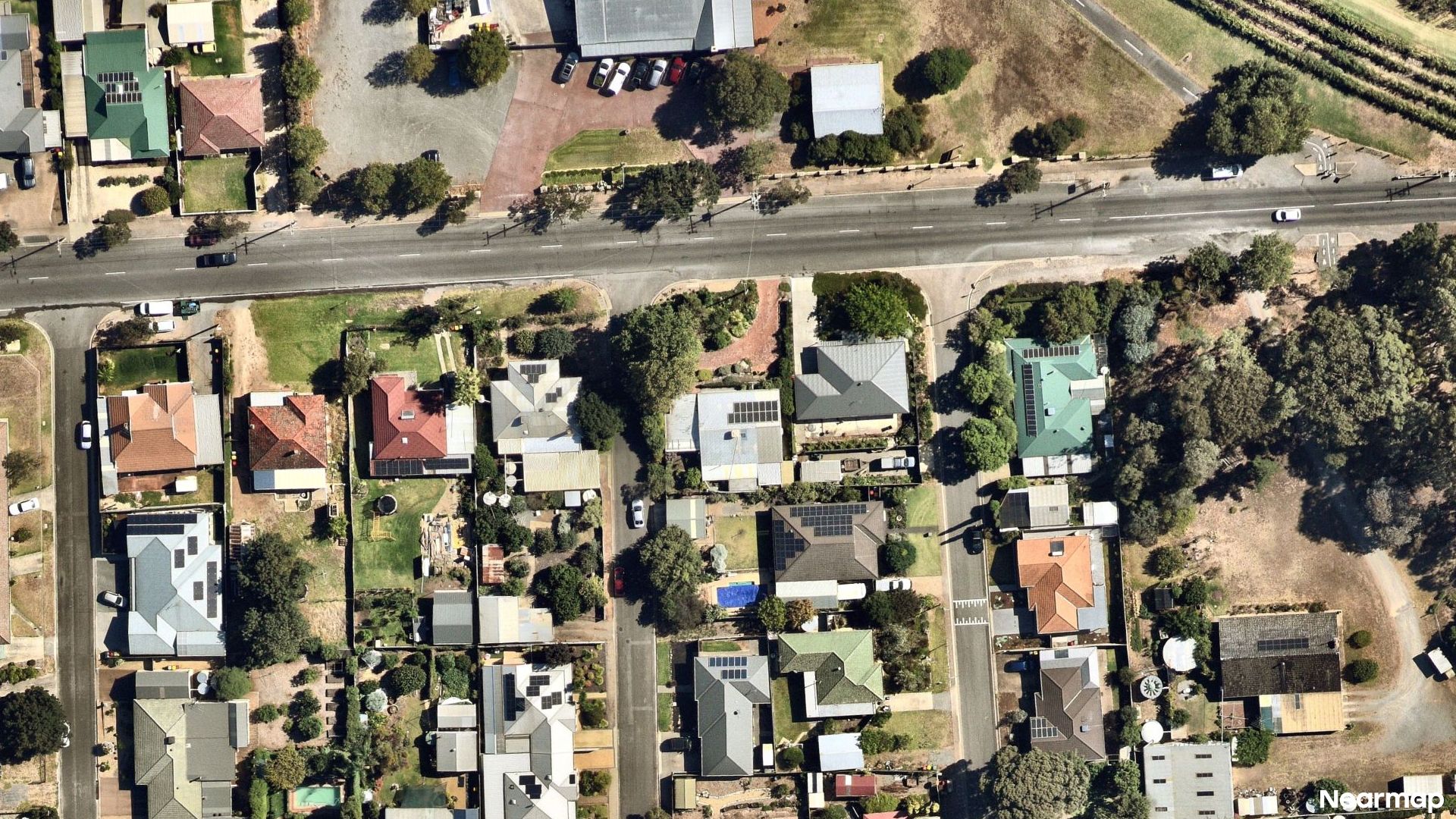 Vertical aerial view
