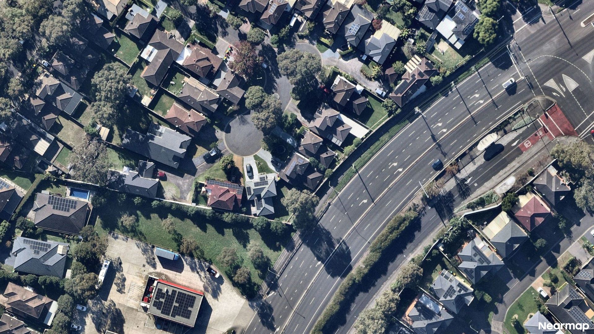 Vertical aerial view