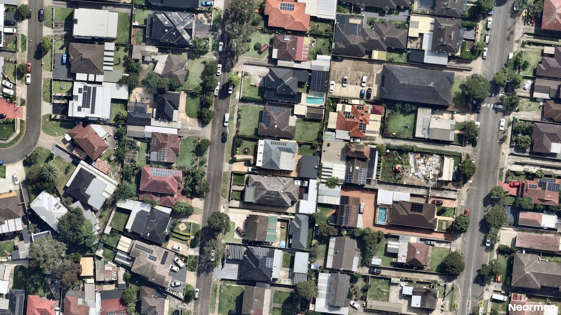 Vertical aerial view