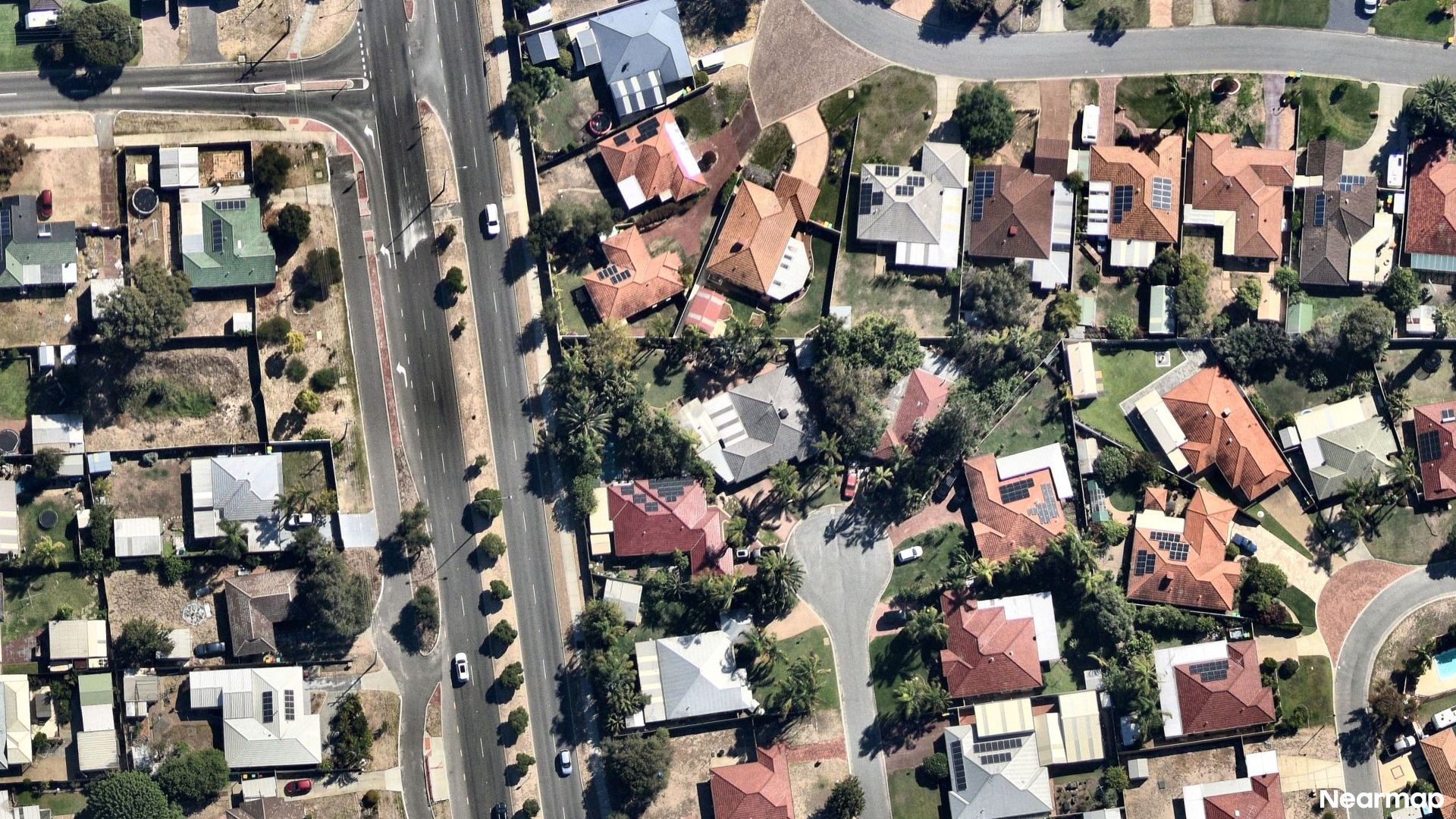 Vertical aerial view