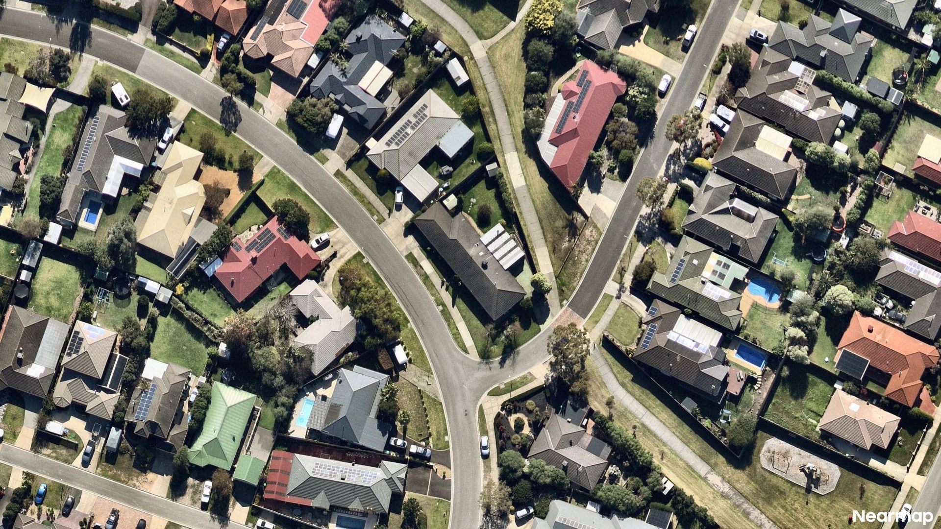 Vertical aerial view
