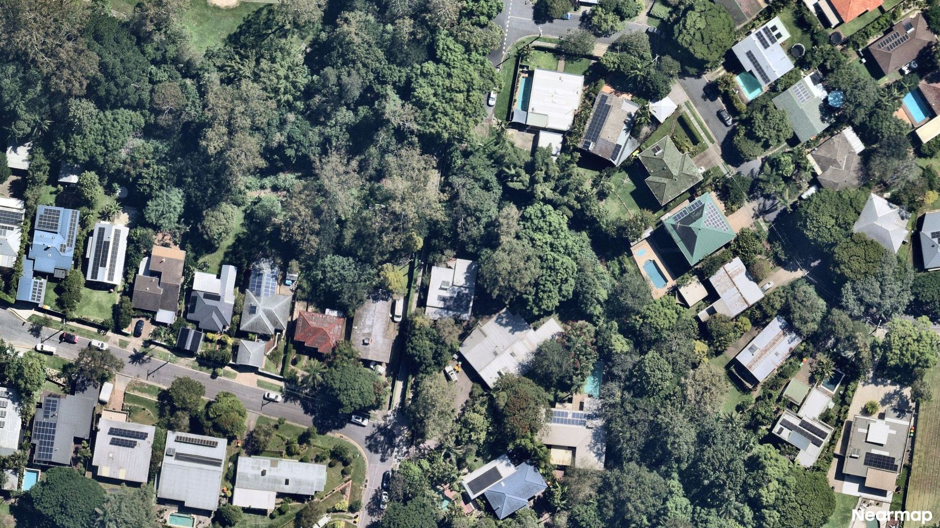 Vertical aerial view